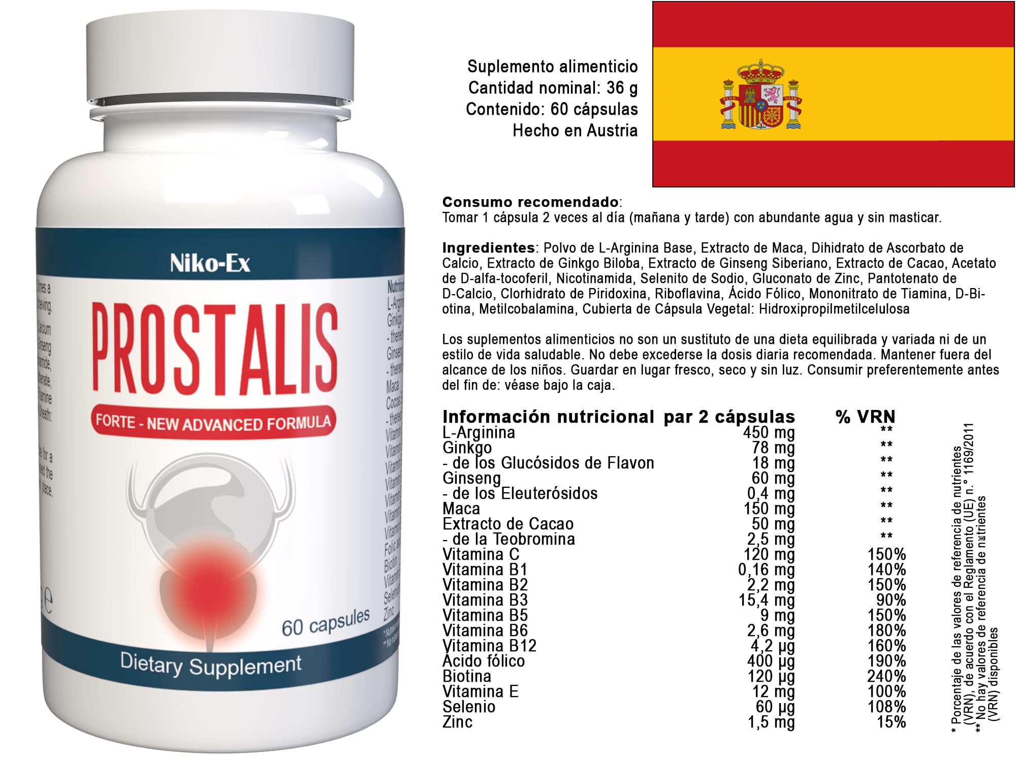 Prostalis - 120 Kapseln (2x 60 Kapseln), 2er Pack