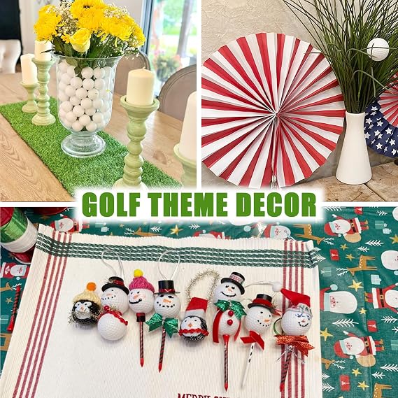 KOFULL Plastic Golf Balls Practice, 24/50/100 Pack Hollow Plastic Fake Golf Balls Indoor Outdoor Training, Golf Party Decorations - Light Weight