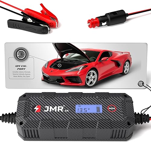 JMR - Cargador de batería para Chevrolet Corvette Camaro todos los modelos, cargador de goteo acondicionador mantenedor (sin modo de litio)