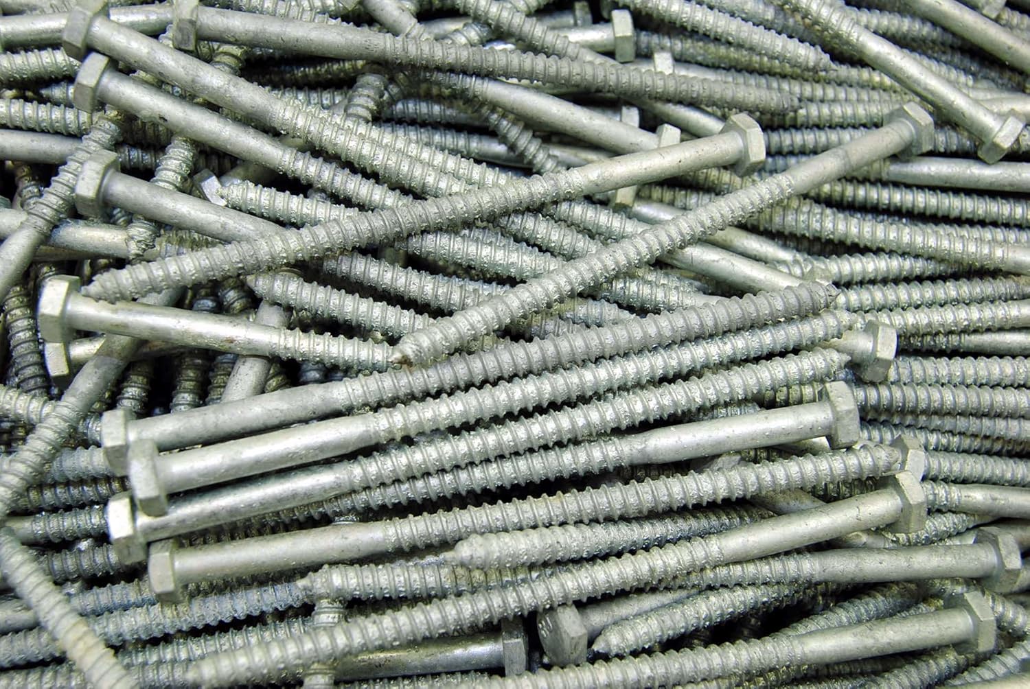 Galvanized Lag Bolts – 1/2” X 14” Hex Head Wood Screws, 20 Count | Steel, A307 Grade, For Heavy-Duty Fastening