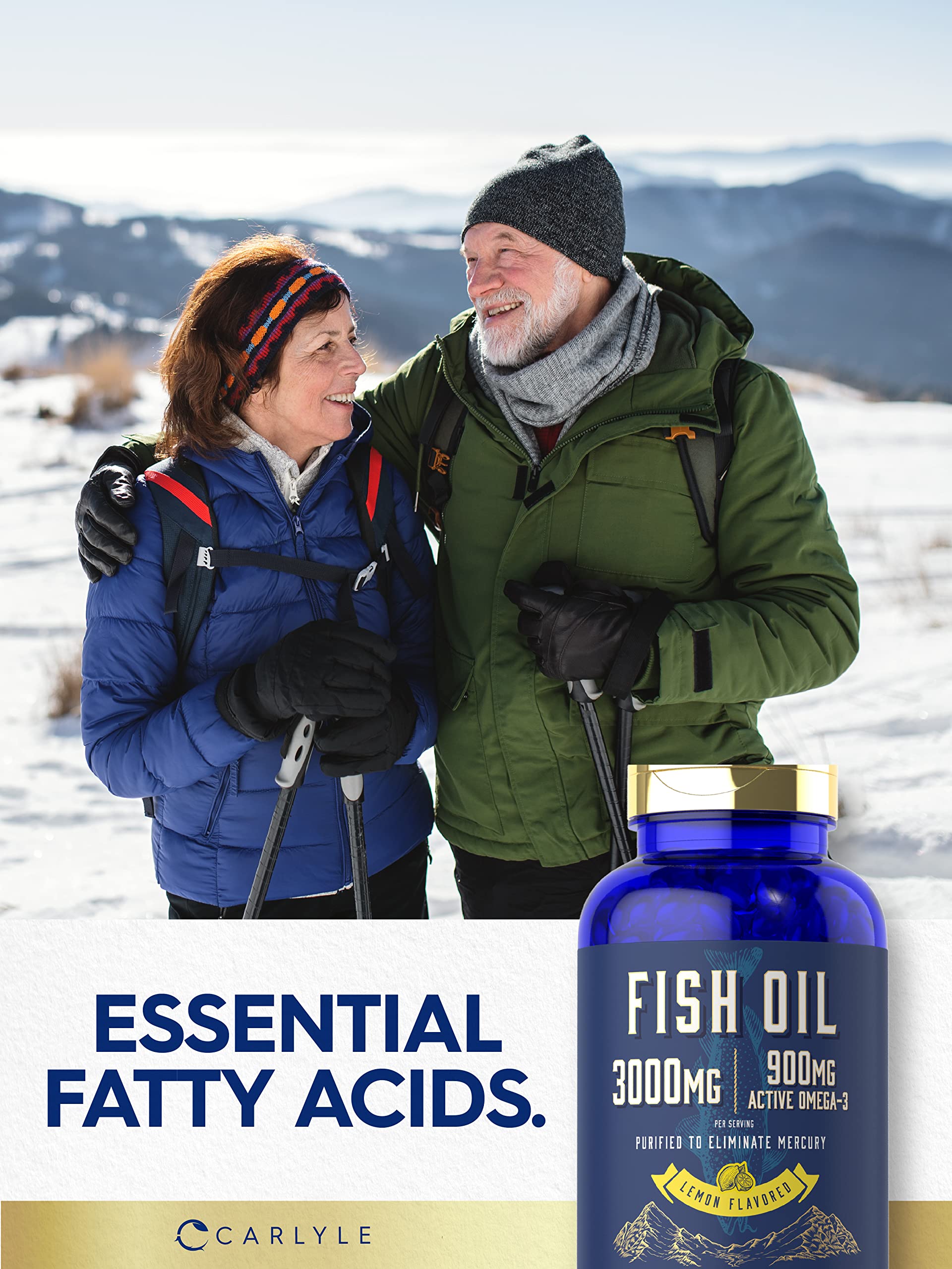 Carlyle Fish Oil 3000mg | 900mg Omega 3 | 200 Softgels | Lemon Flavor — Amazon image 6
