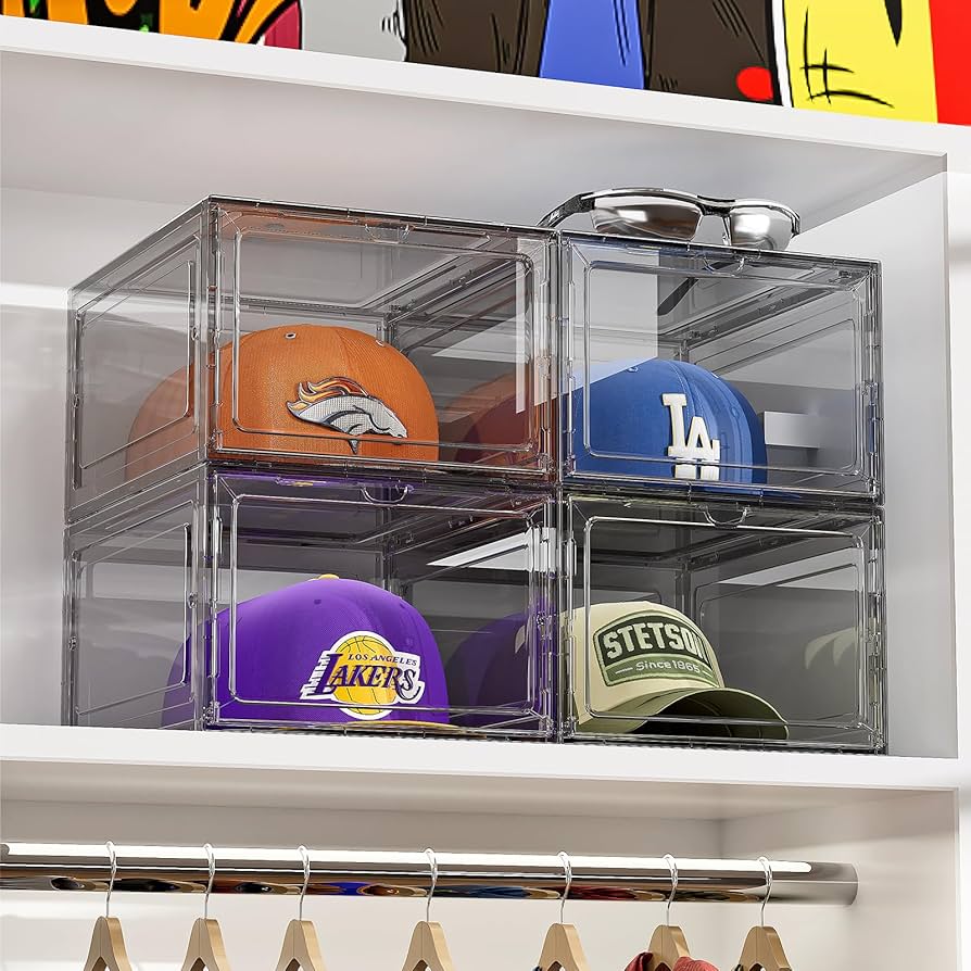 Magnoria health&hand インテリア　カゴケース Amazon.com - ZHAIXIAONIAN Hat Organizer Box for Baseball