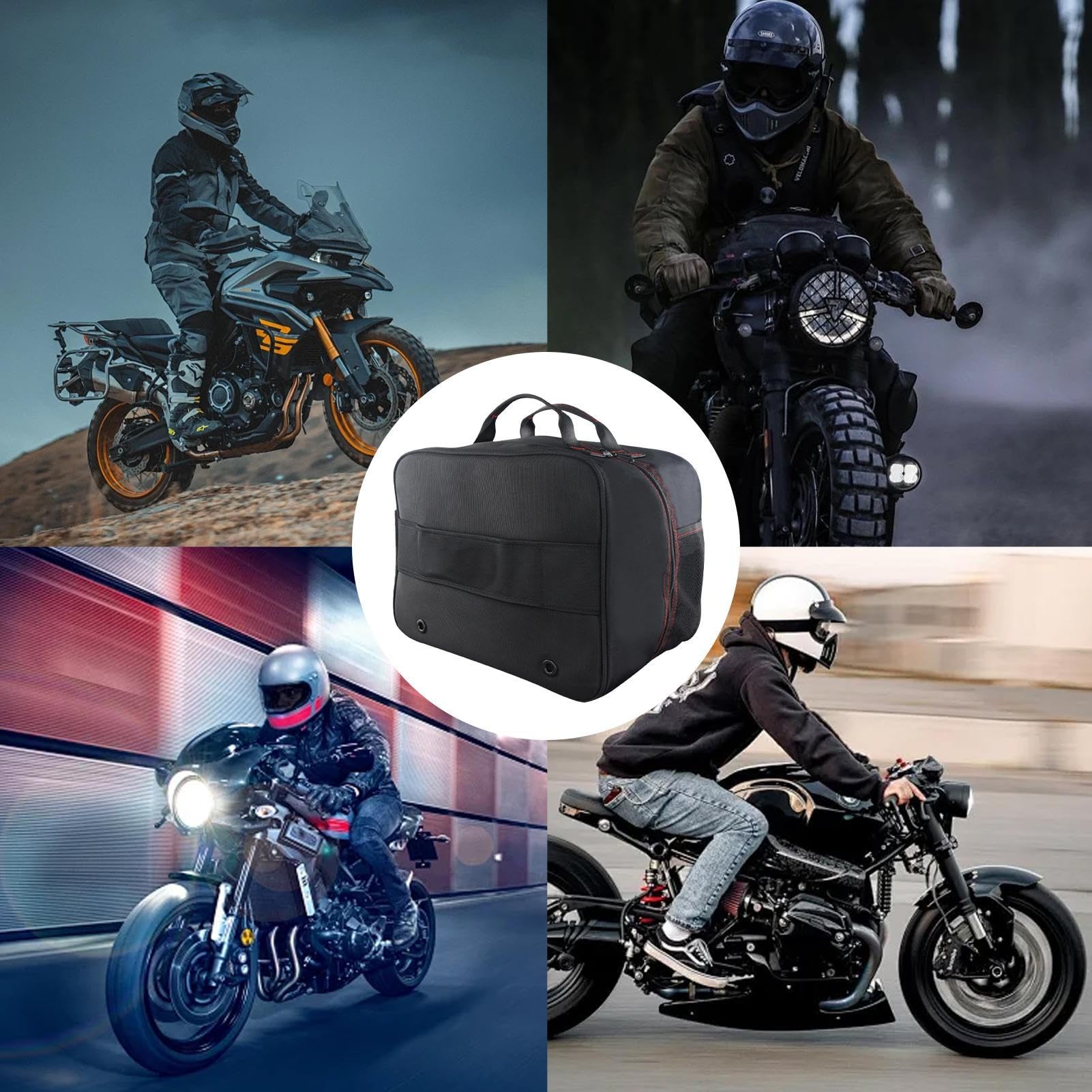 Borse per Caschi Grande Capacità Portasolvere | Borsa a mano da moto per donne, amanti del marito, appassionata, principianti, equitazione, campeggio, viaggi