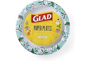 Celebrate Christmas Meals with Cheerful and Practical Glad Everyday Disposable Paper Plates
