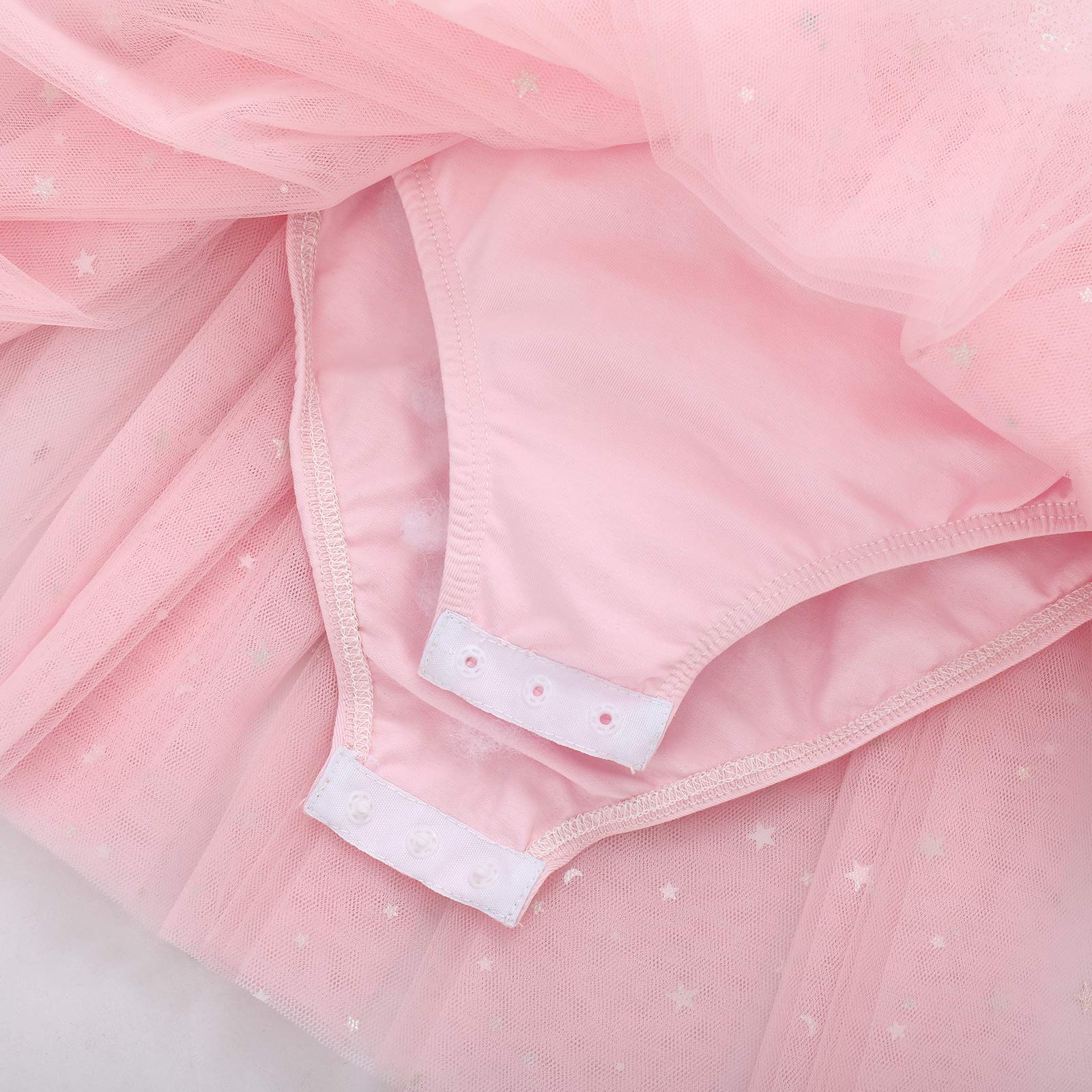 IWEMEK Robe de Ballet Fille Enfant Tutu sans Manches avec Paillettes Justaucorps de Ballet Robe de Danse Body de Ballet vêtements de Danse pour la Gymnastique