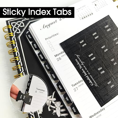 Miniatura 6 de Ymumuda Agenda 2024-2025, julio 2024 a junio 2025, agenda diaria semanal y mensual, 8.4 x 6 pulgadas, agenda académica de 12 meses con espiral,