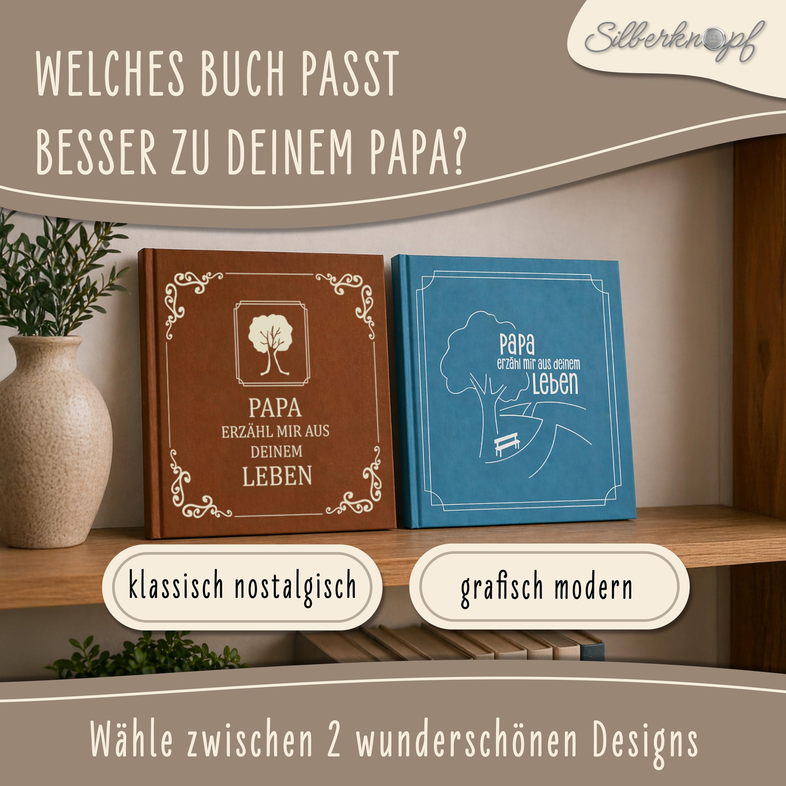 Papa erzähl mir von deinem Leben | Erinnerungsbuch zum Ausfüllen | Papa Geschenk Geburtstag | Familienbuch | Vatertagsgeschenk für Papa | Geschenk für Papa | Buch zum Vatertag