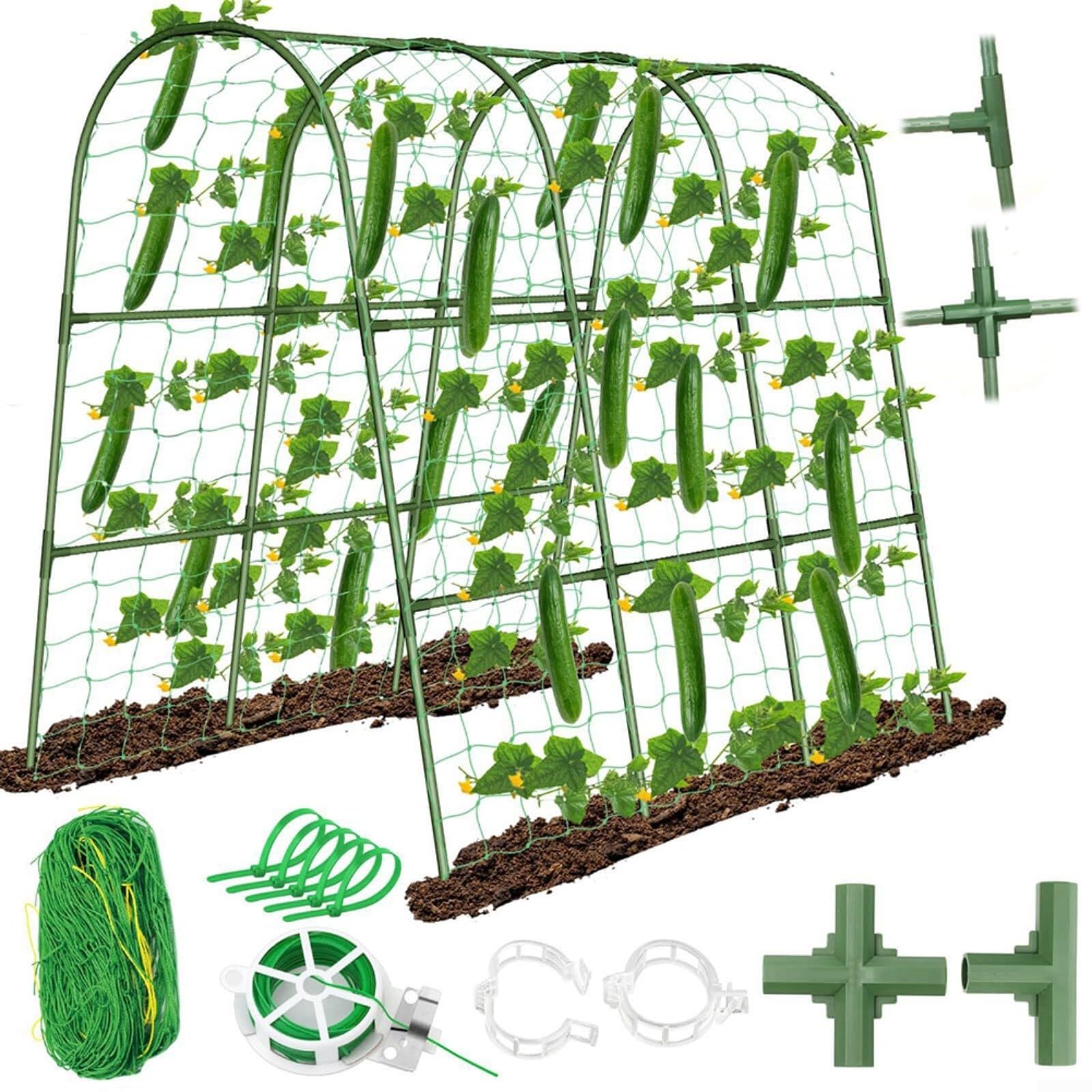 Gewächshaus-Gewächshaus-Kletterhalterung, U-Form, Garten-Rankgitter, Gurken-Rankgitter, Bogen, Gemüse, Rankgitter für Tomaten, Kürbis, Zucchini