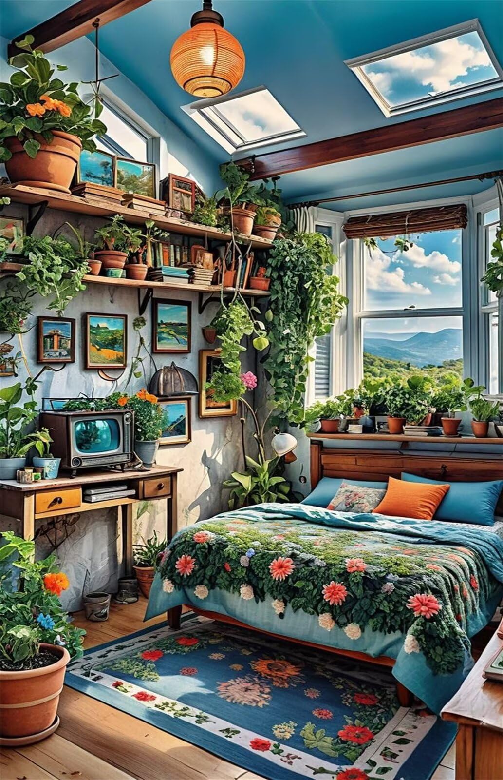 Puzzle 5000 sztuk salon rośliny, puzzle niemożliwe, łamigłówki, łamigłówki, gry logiczne dla całej rodziny, puzzle dla dorosłych 5000 sztuk 156 x 105 cm