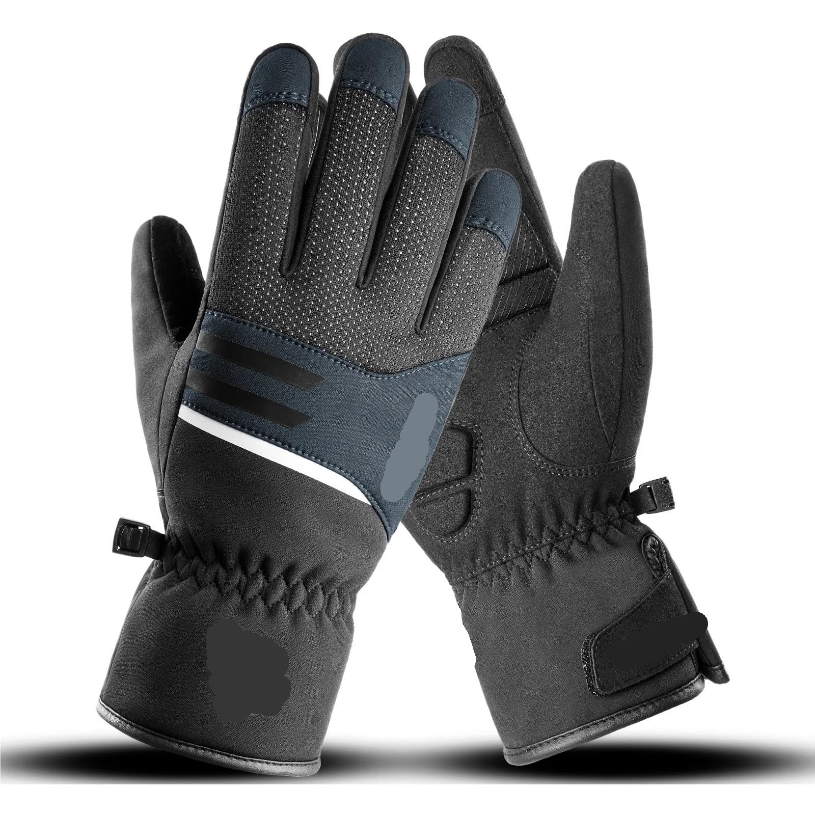 Gants d'escalade Housse de Guidon de Moto, Pare-Brise de vélo d'hiver, Gants de Cyclisme Coupe-Vent, poignée Chaude, Gants épais pour Escalade(L)
