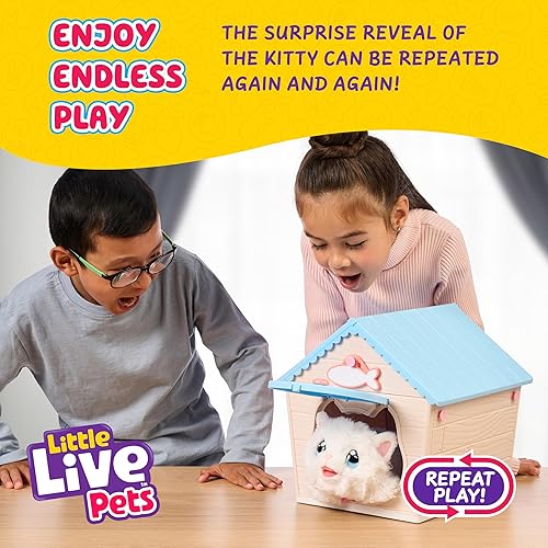Miniatura 6 de Little Live Pets Figuras de gato para niños, juego de animales interactivo con más de 25 sonidos, juguetes al aire libre para niñas de más de 5 años