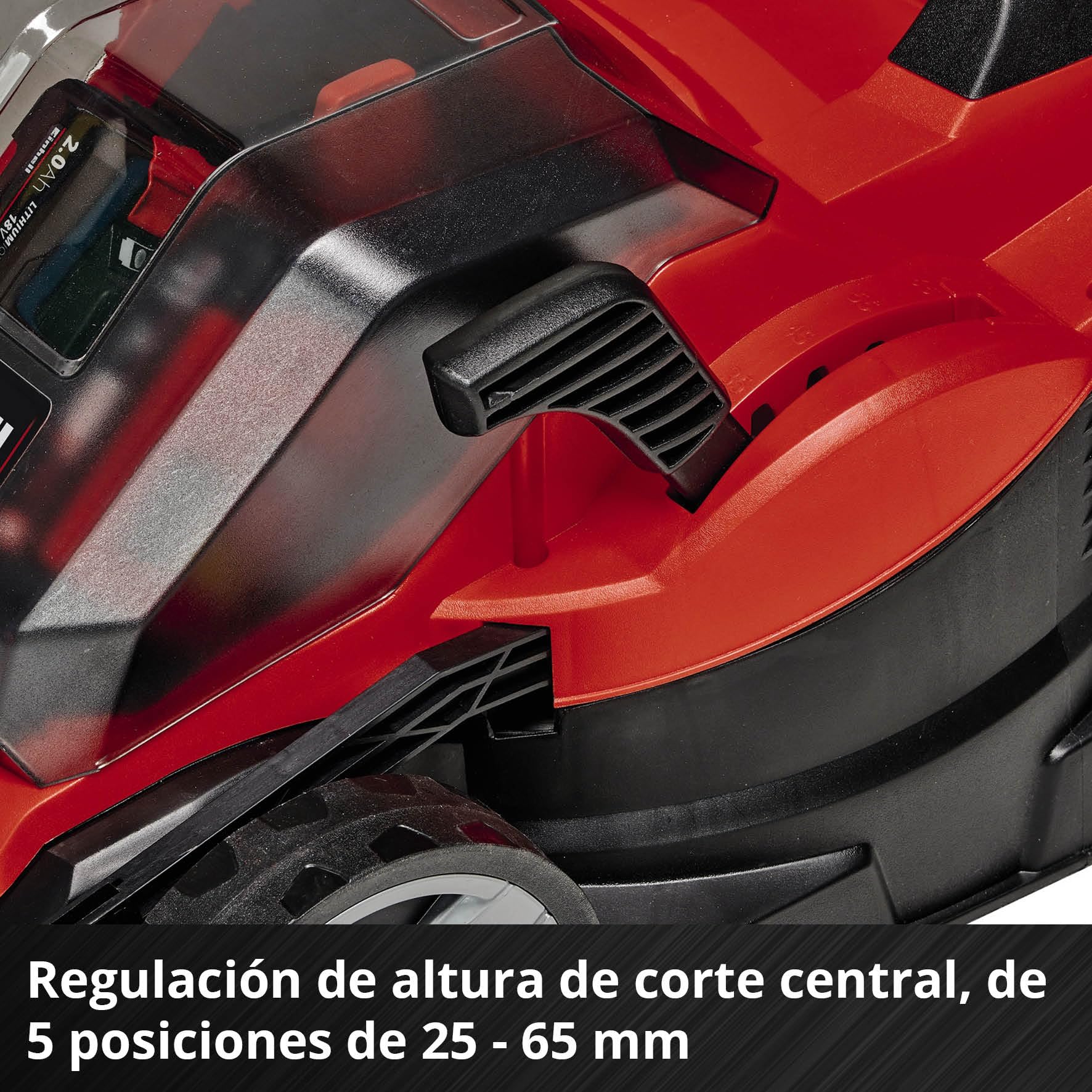 Einhell Cortacésped a batería GE-CM 36/33 Li Kit Power X-Change (36 V, 33 cm Ancho de Corte, hasta 250 m², 30L Bolsa recolectora, 25-65 mm Altura de Corte, con 2X 2,5 Ah baterías + 2X cargadore)