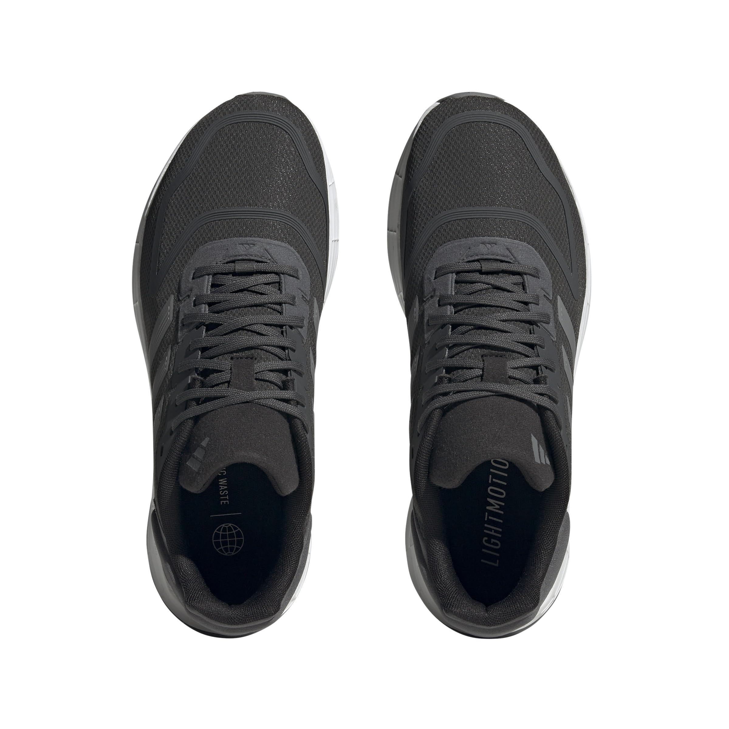 adidas Duramo 10 Shoes, Zapatillas para Correr Hombre, Grey Six/Grey Three/Cloud White, 41 1/3 EU