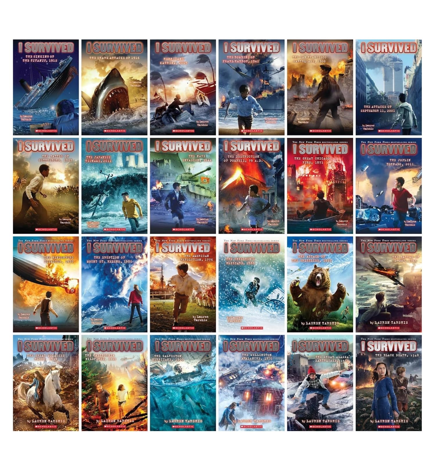 I Survived Series Complete Set, Books 1-24