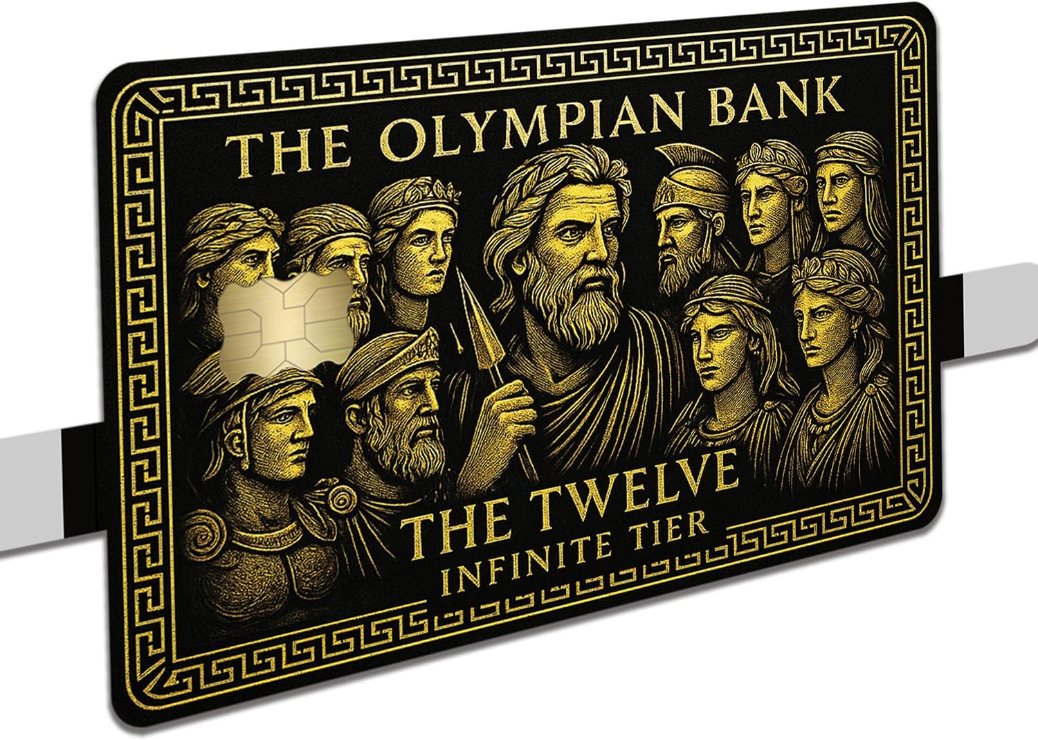 Olympian Bank Credit Card Skins – Greek Gods Collection (Zeus, Poseidon, Hades, Aphrodite, Demeter & The Twelve) – UV Printed Vinyl – Easy Application (The Olympians)