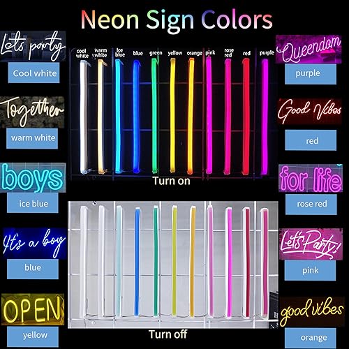 Miniatura 4 de Letreros de neón personalizables, letrero de neón personalizable para decoración de pared, letreros de neón personalizados para bodas, letreros de