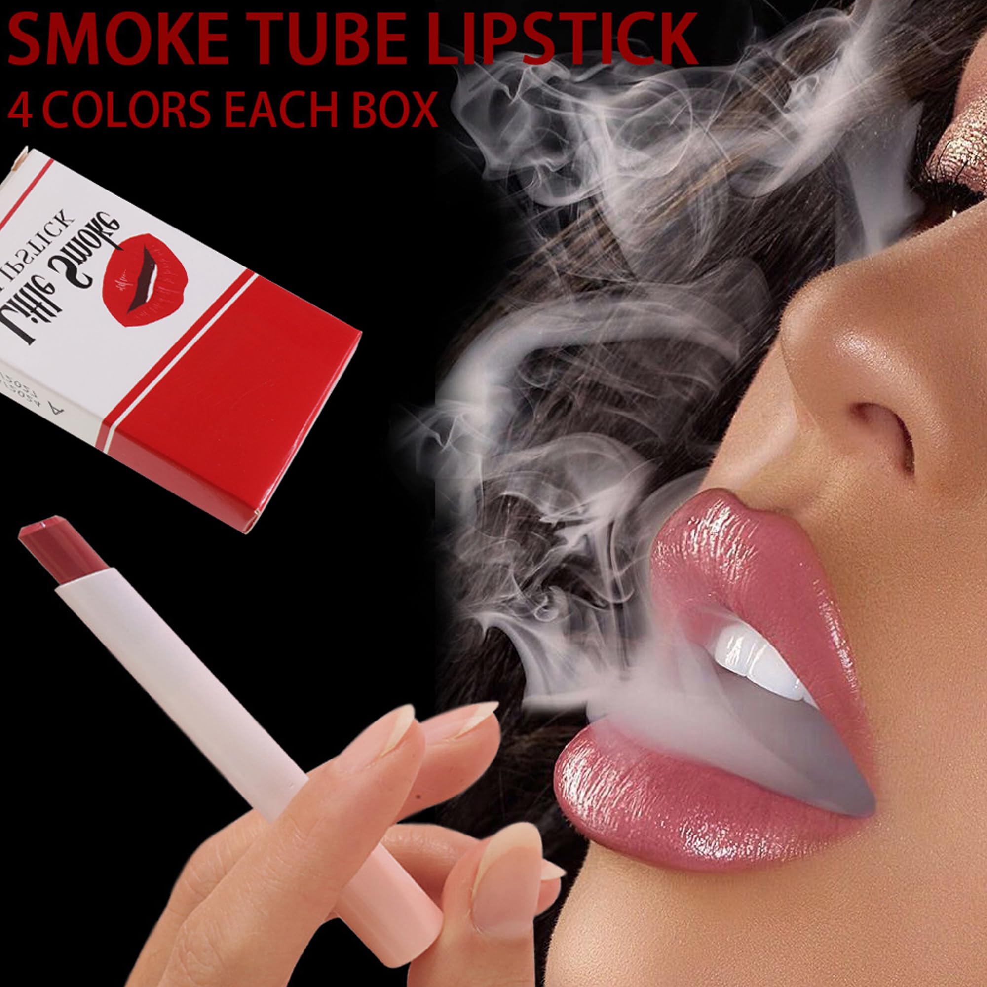 Amazon.com : BEUKING 4Pcs Cigarette Case Lipstick Long-Lasting Non-Sticky  Matte Nude Lipstick Set Lightweight Mini Velvety Lip Gloss Little Smoke  Tube Style Lip Tint Festivals Gift for Women Daily Lip Makeup (C) :