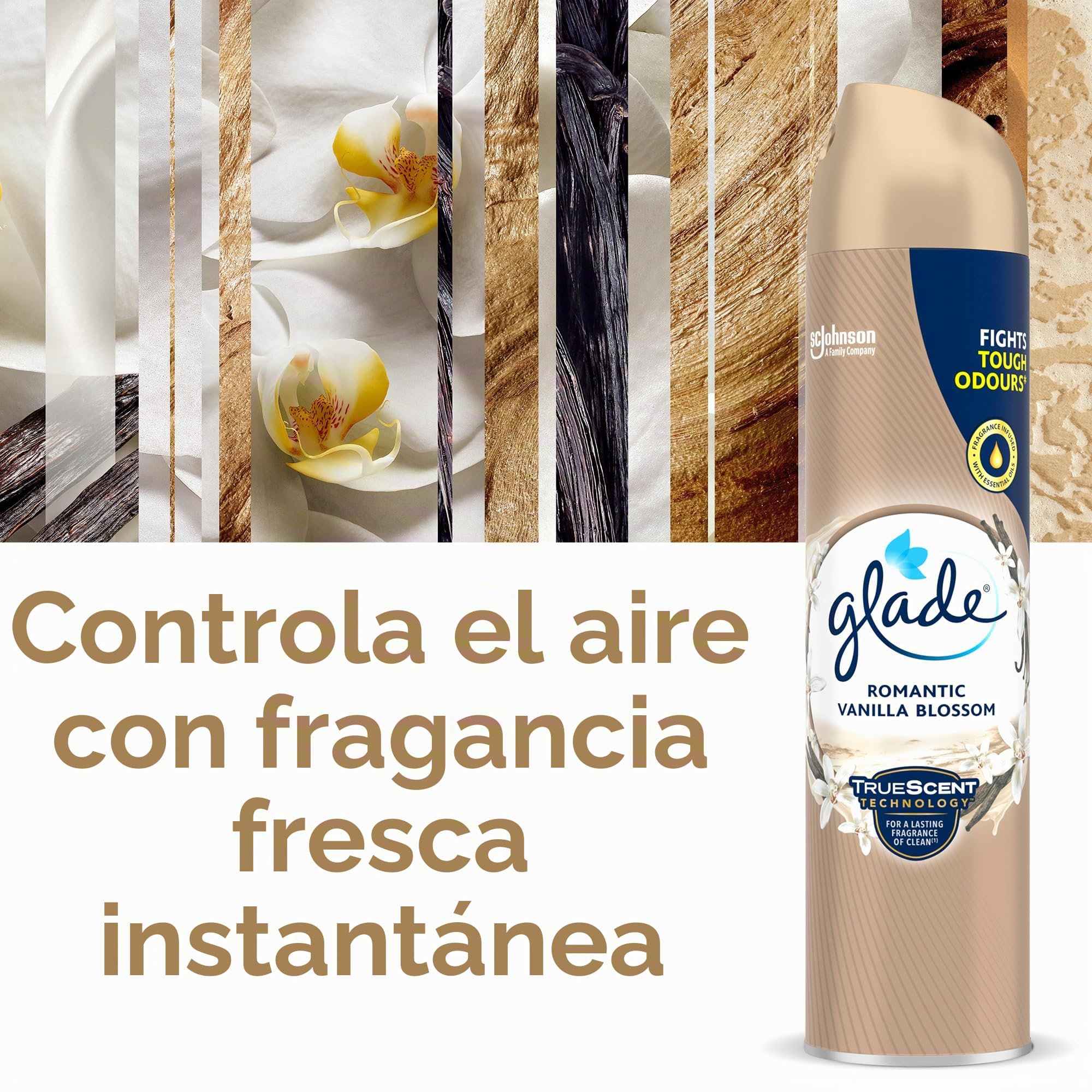 Glade ambientador Spray, vainilla, pack de 6