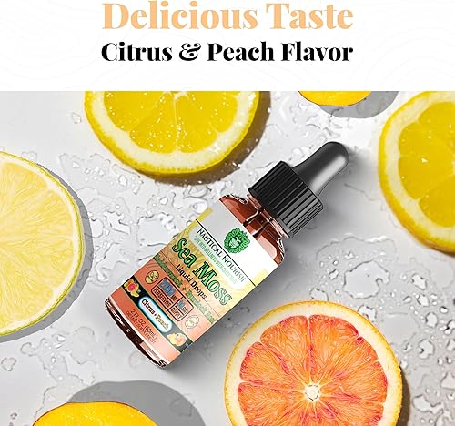 Miniatura 4 de Nautical Nourish - Extracto de gotas líquidas de musgo marino irlandés orgánico con vejiga, raíz de bardana y vitamina C para soporte digestivo,