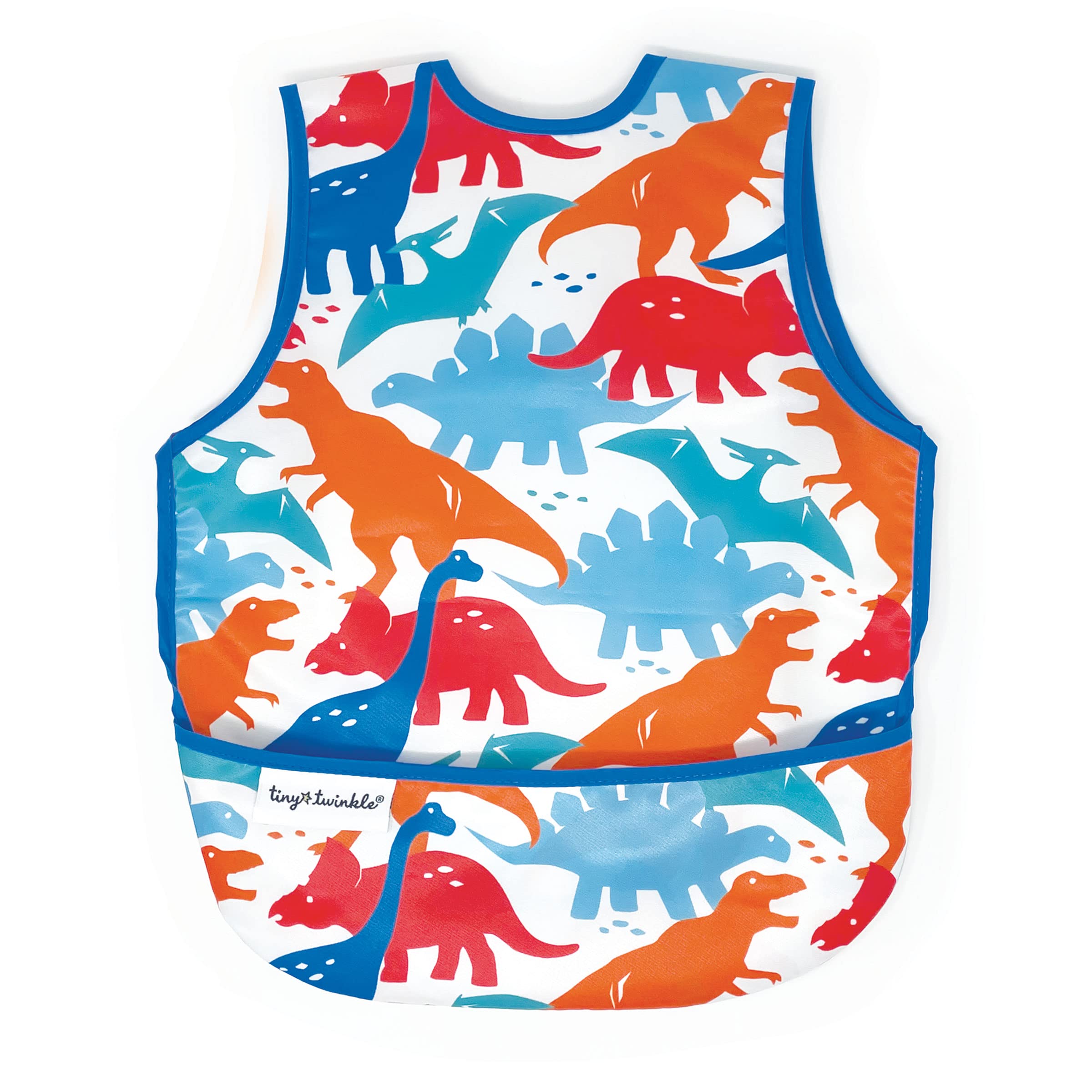 Tiny Twinkle Bibs Bavaglino Repeltex Senza Maniche, Red Dino