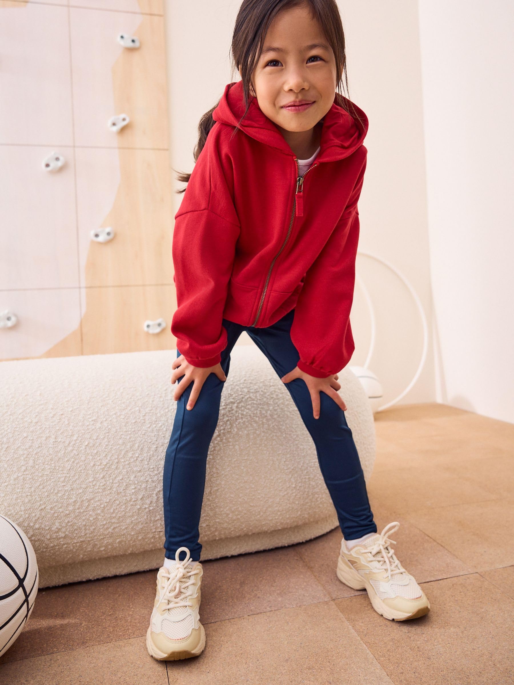 NEXT Niñas Sudadera Deportiva con Cremallera y Capucha Rica en algodón