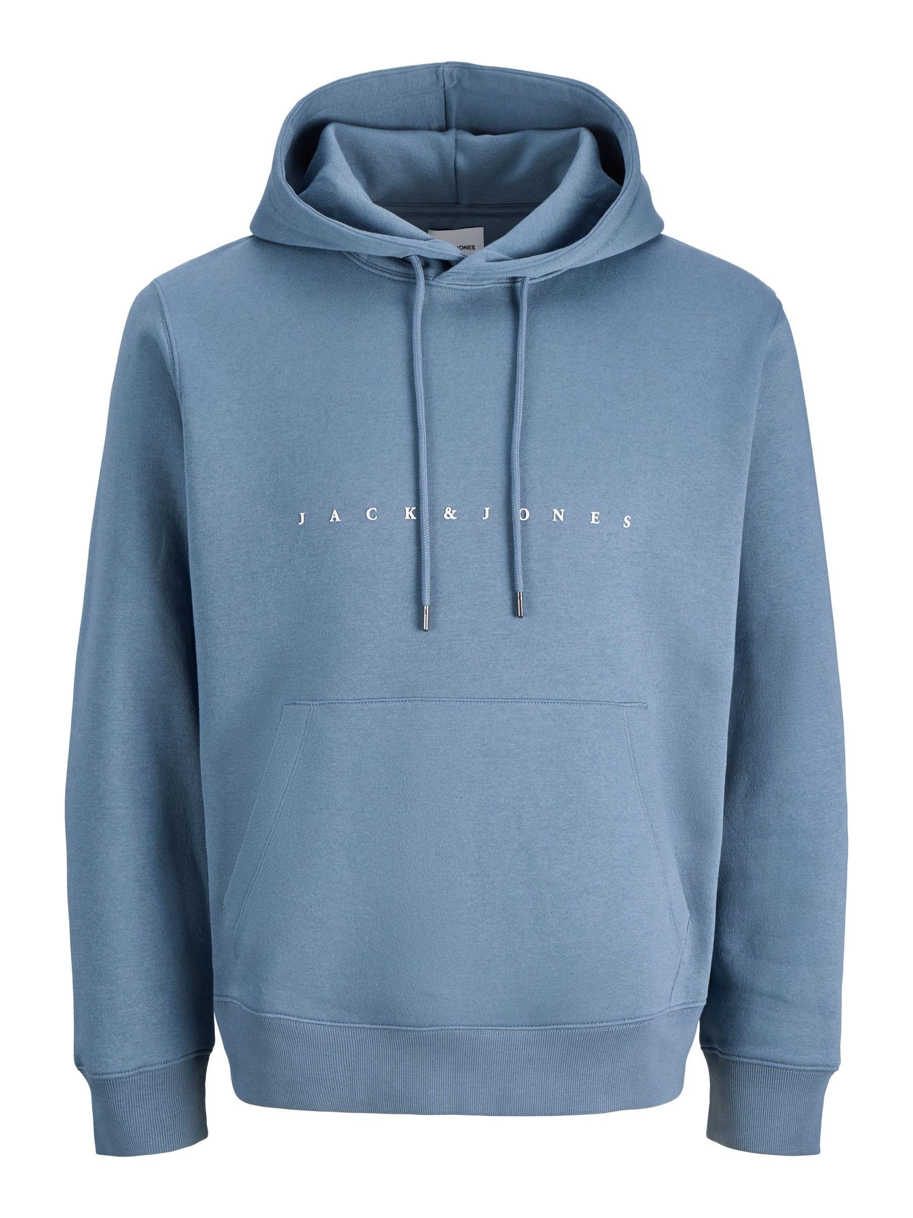 JACK & JONES Jjestar Jj Sweat Hood Noos, Blue Mirage, XXL