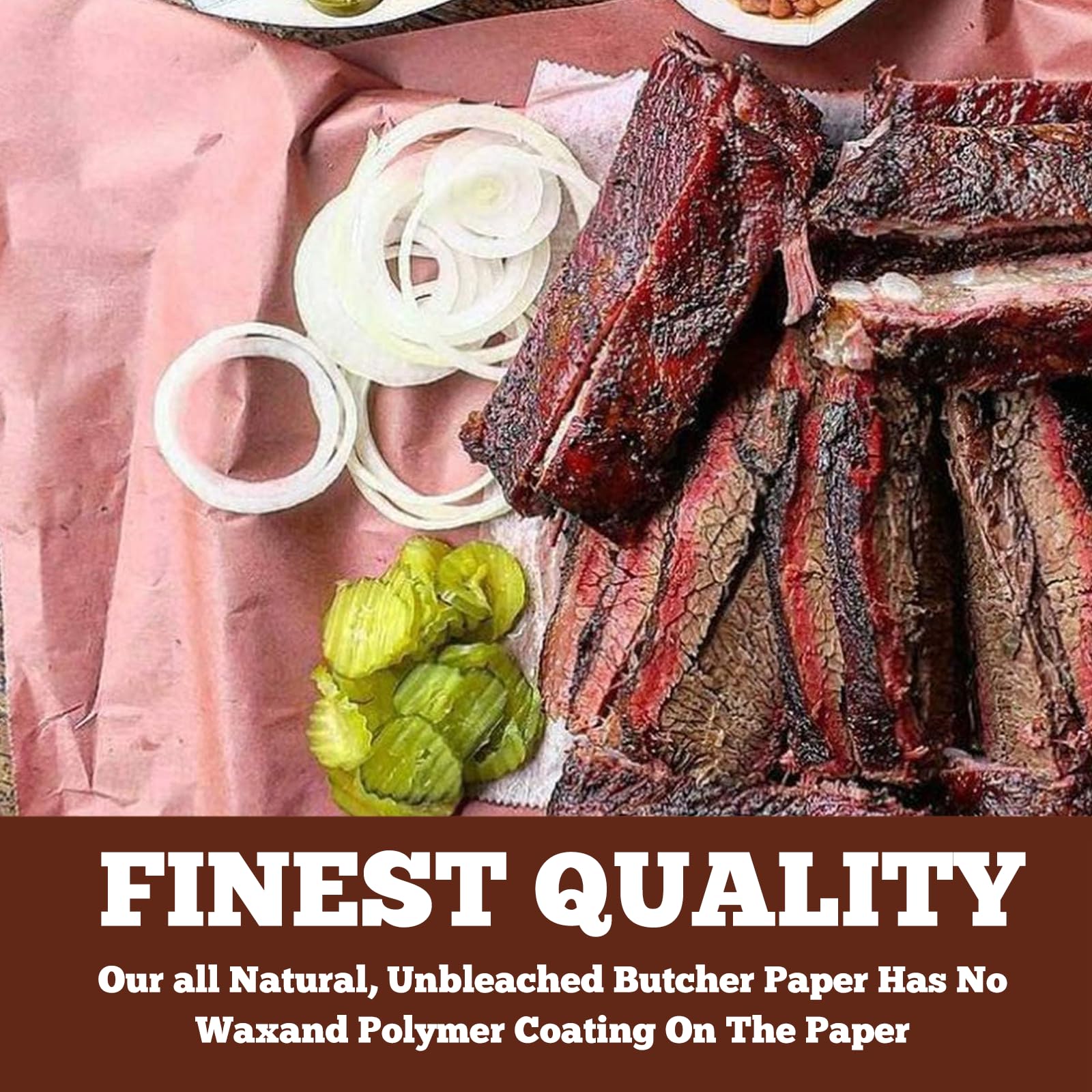 Papier Boucher Jaune Non Ciré 30 Cm X 20 M – Idéal Pour Fumage BBQ, Cuisson Lente, Viande, Poisson – Résistant Chaleur Jusqu'à 230°C