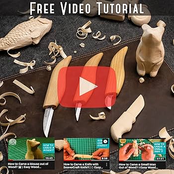 木製子供彫刻セット 児童用 彫刻刀セット 4本組 | ゆめ画材