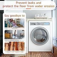 Vista 5 de Bandeja para Lavadora - 32" x 30" x 2.5" Acero Inoxidable 304 de Servicio Pesado, Bandeja de Lavadora, Bandeja para Lavadora, Bandeja de Drenaje