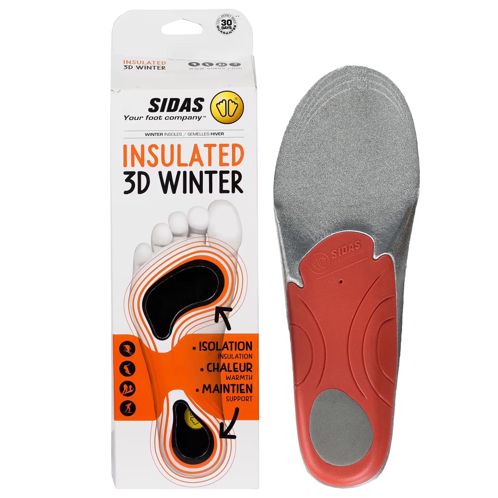Sidas Izolowana zimowa wkładka narciarska 3D, unisex, izolacja 3D zima