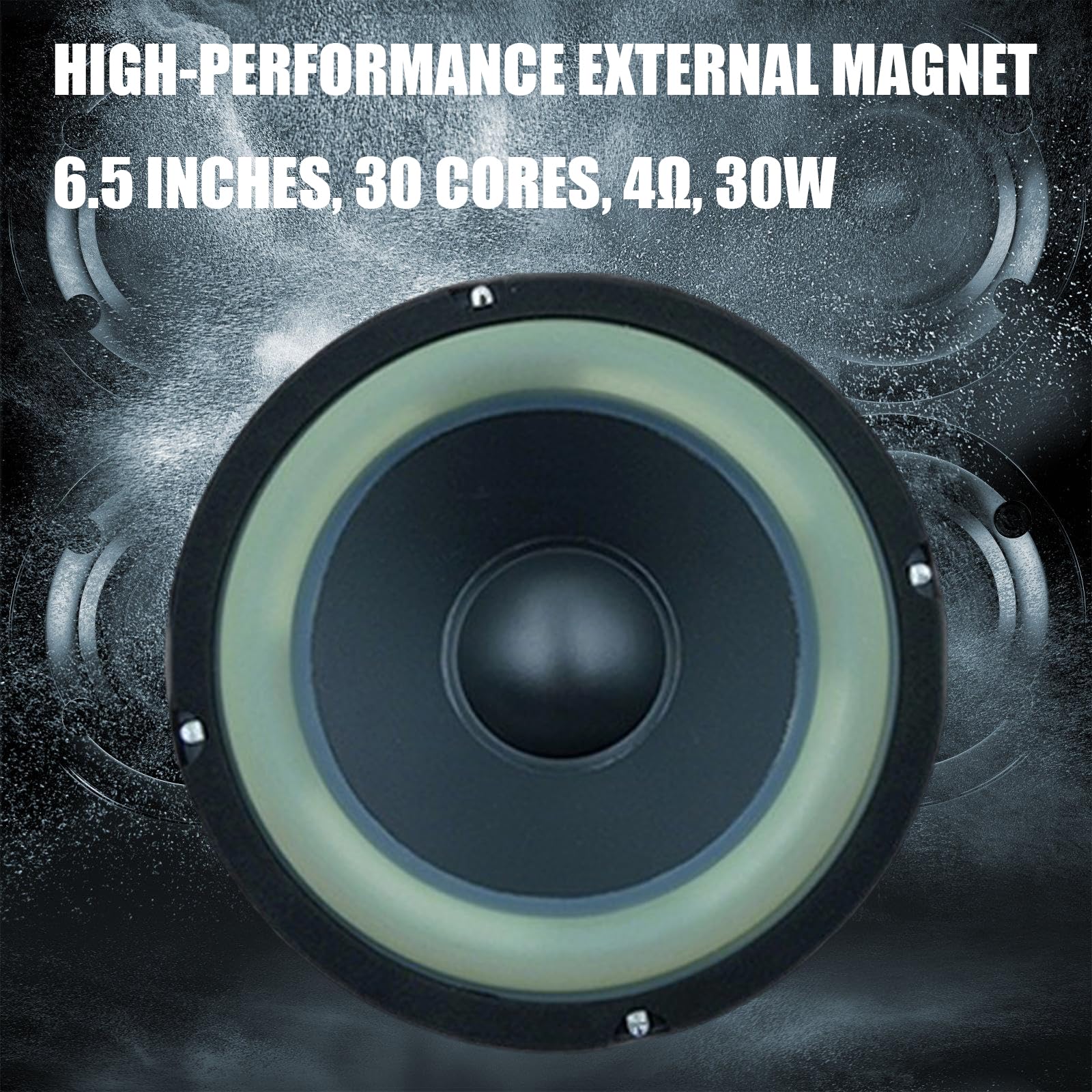 Subwoofer professionale da 6,5" 30 W, 4 Ohm, ideale per aggiornare sistemi audio e progetti