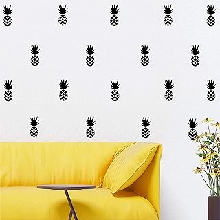 40pcs Pineapple Wall Stickers for Kids Room,Baby Nursery Wall DÃ©cor,Wallpaper Stick and Peel JW593 (Black)