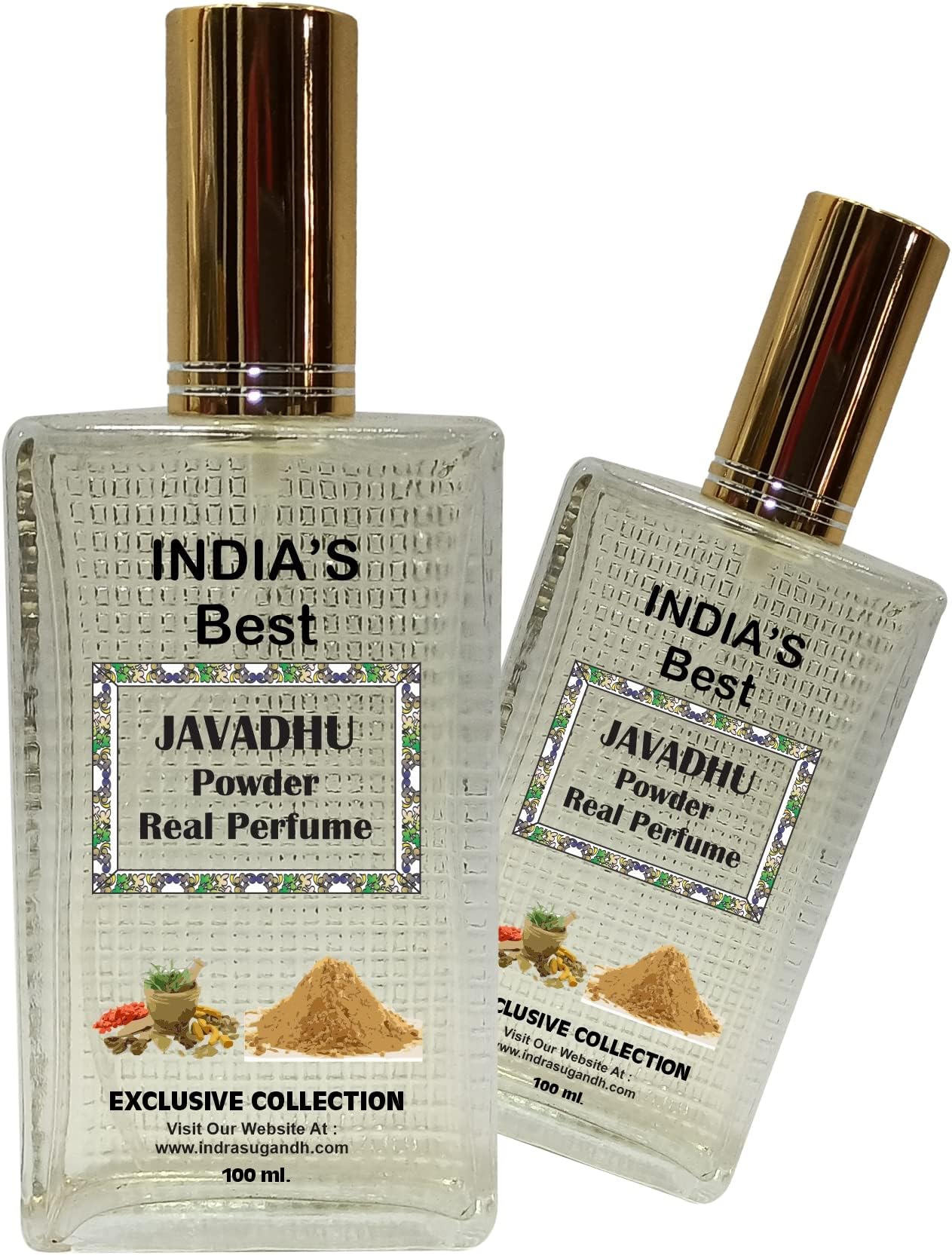 INDRA SUGANDH BHANDAR Perfume Spray For Men|Women|Pooja Use Javadhu Powder Pure Pooja Special Original Sandal Powder Long Lasting Fragrance 100ml Spray Pack