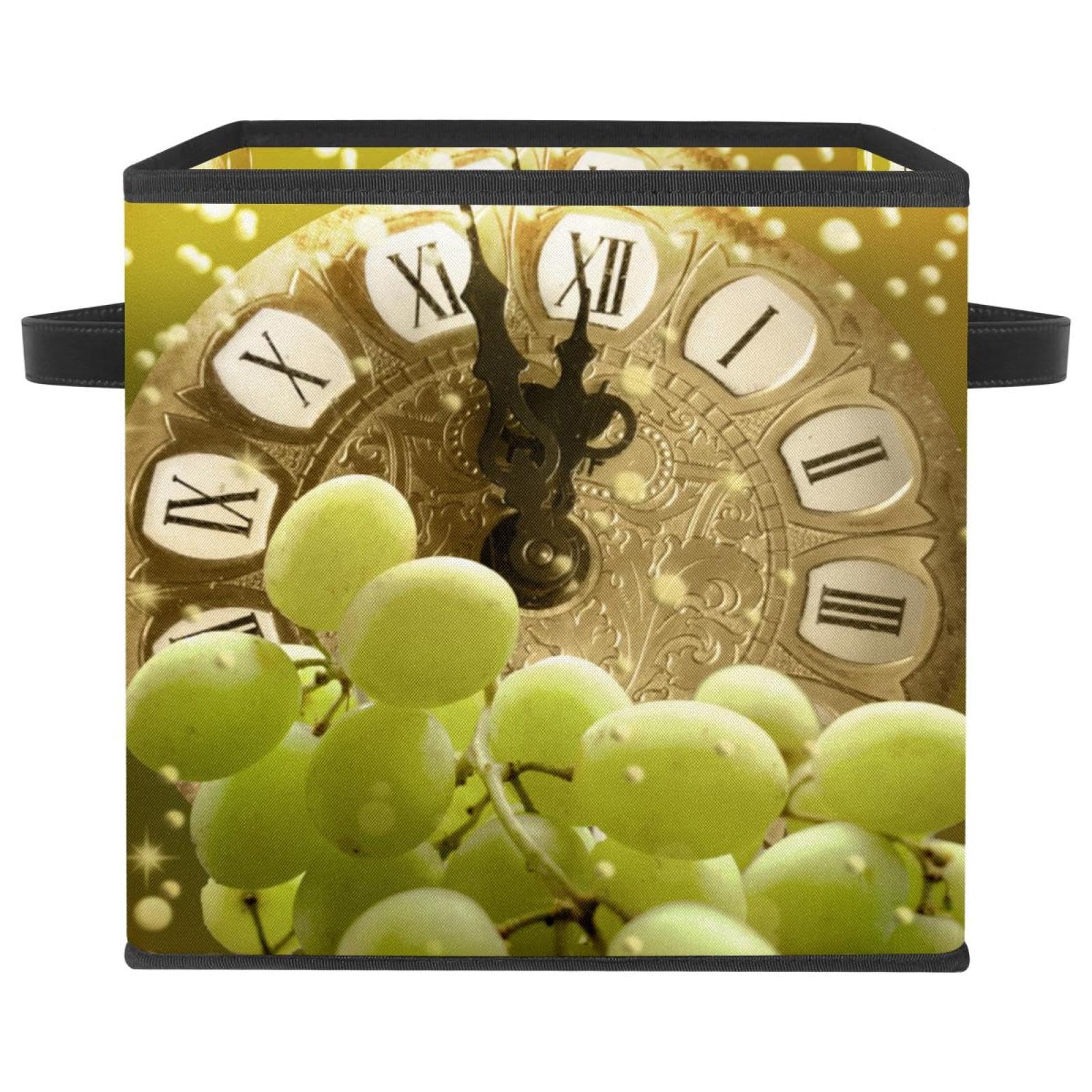 Panier en tissu pliable pour organiser la maison au réveillon du Nouvel An
