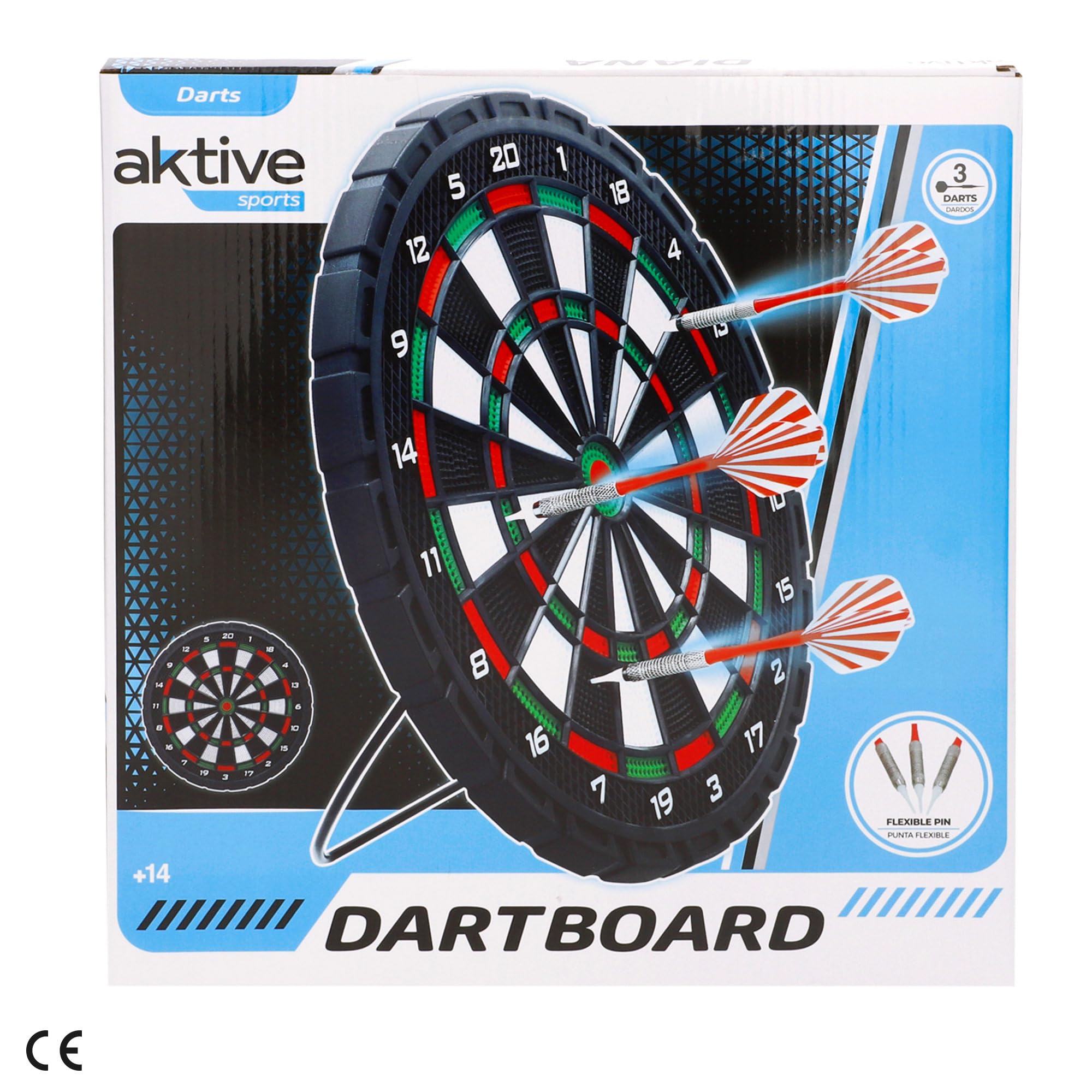 AKTIVE 44930 Bersaglio per freccette Ø 31 cm