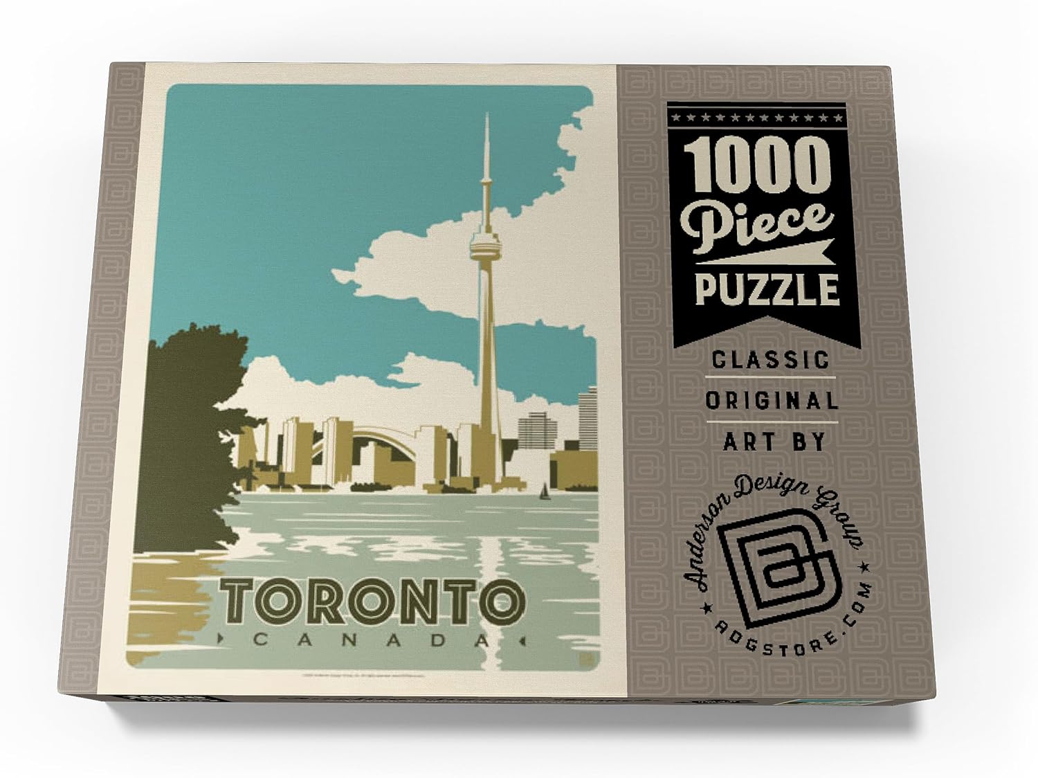 MyPuzzle Canada: Toronto, Vintage Poster - Premium 1000 Piece Jigsaw Puzzle for Adults