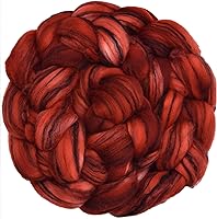 Vista 19 de Tencel Merino superfino teñido a mano para hilar y fieltro. 5 onzas, neblina púrpura