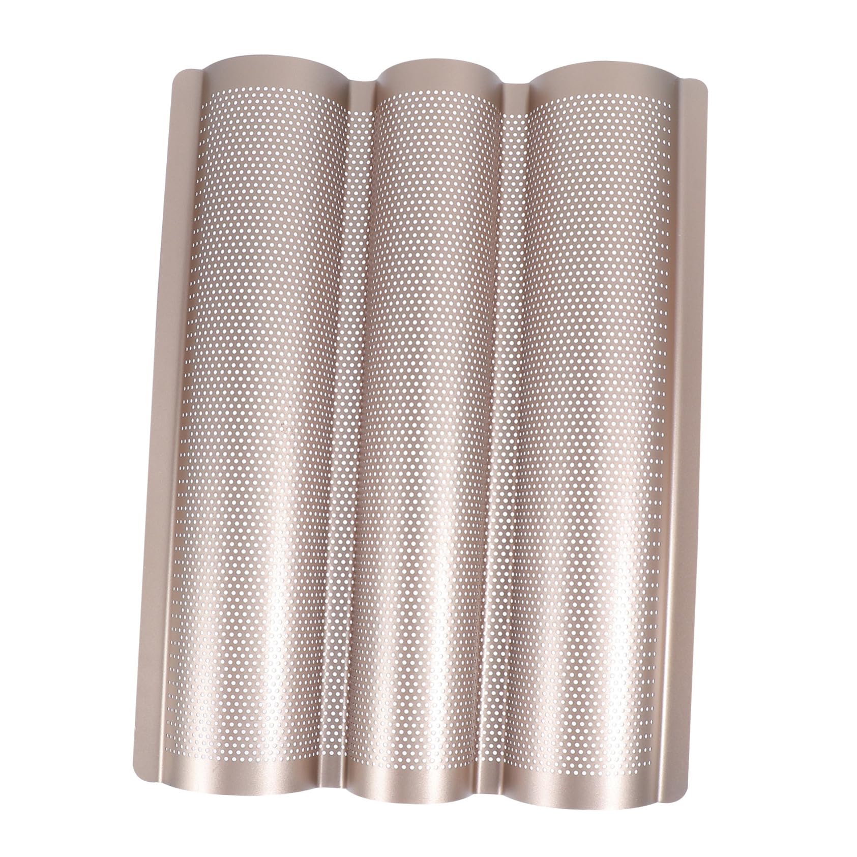 TOYANDONA Baguette Backform aus Antihaft Material mit Geschlitztem Design für Französisches Brot Backblech Brotbackform Küchenhelfer
