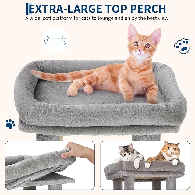 Foto 2 de 8 de GarveeHome Torre Rascadora para Gatos Grandes
