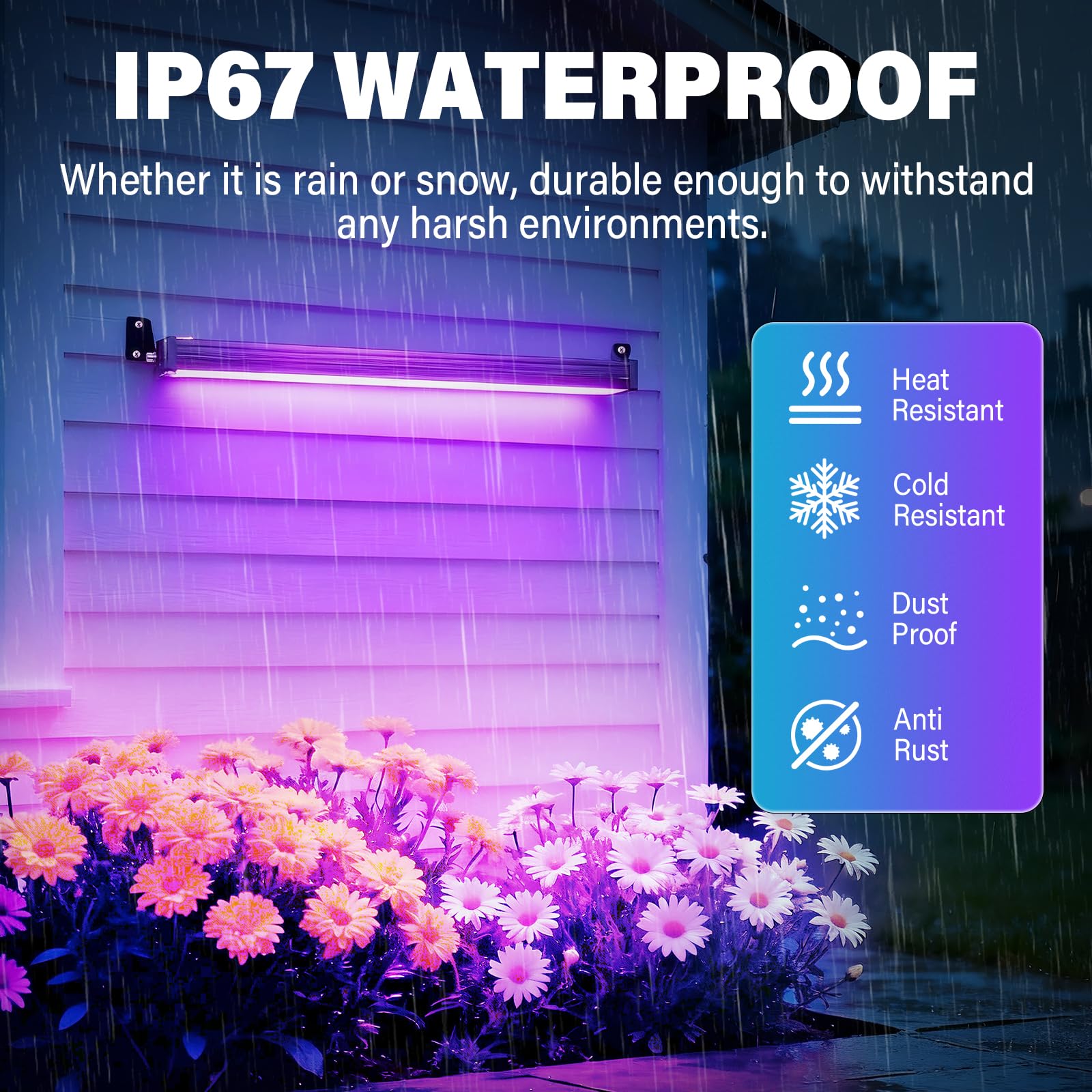RIGIDON 4x 28W 2800LM RGBW LED Strahler APP & Fernbedienung, RGBW Farbwechsel Led Bar Wallwasher, Dimmbar Timer Bunt Fluter Lampe Für Party Garten Baum, DJ Disco Feiern, Außen/Innen Wasserdicht IP67