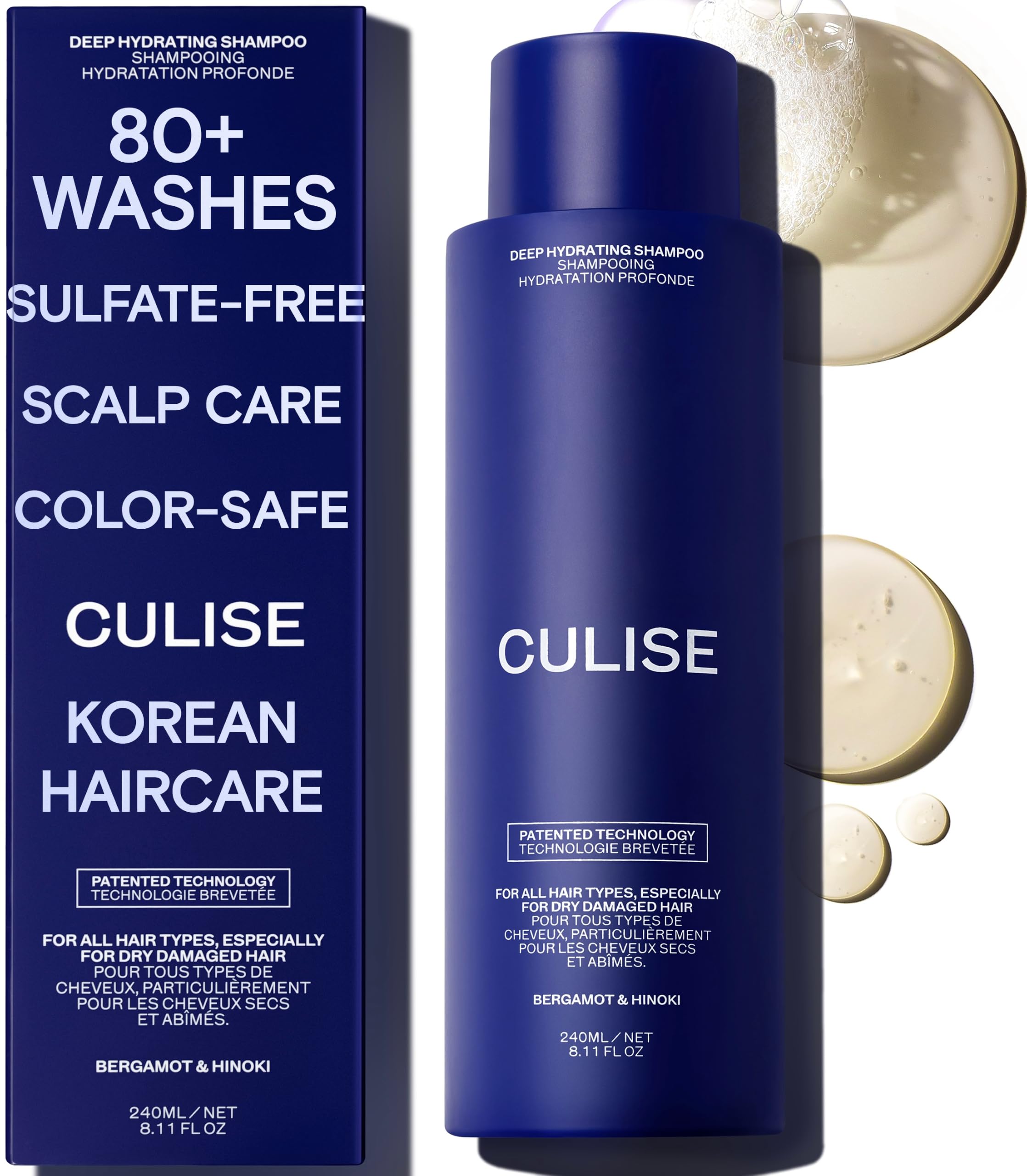CULISE CULISE Korean Hydrating Shampoo for Color Treated Hair, Very Dry, Damaged