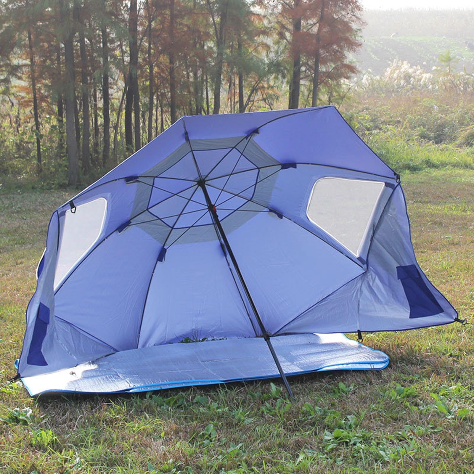 Parasol Wędkarski 2,4 m Przenośna, Osłona | Parasol Plażowy Na Zewnątrz, Patio, Basen, Sport, Park, Podwórko, Kemping, Piesze Wędrówki, Podróże, Piknik, Dla Kobiet i