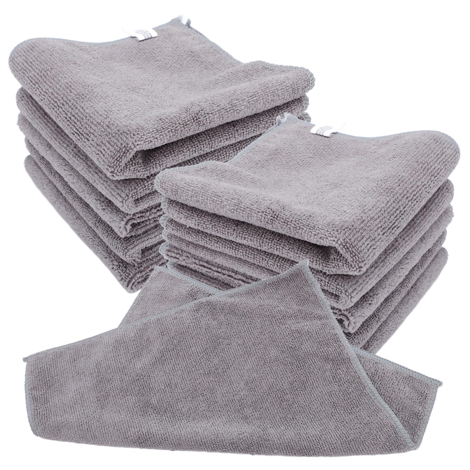 PartyKindom 48piezas Toalla De Microfibra Absorbente Gruesa para Limpieza del Hogar y Lavado De Coches para Múltiples Usos Cocina y Automóvil