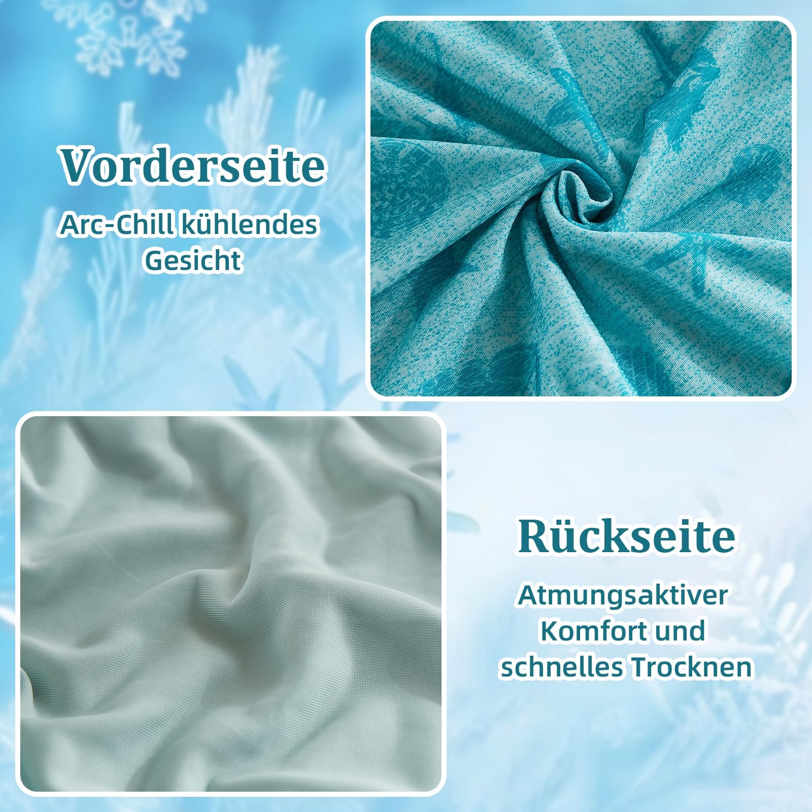 WONGS BEDDING Kühldecke Sommerdecke - mit Japanische Arc-Chill Q-Max 0,43 Kühlfasern, 2 in 1 Selbstkühlende kühlende Decke für Menschen zum Reisen Sofa Büro Betten Hause, Grün 200x220 cm