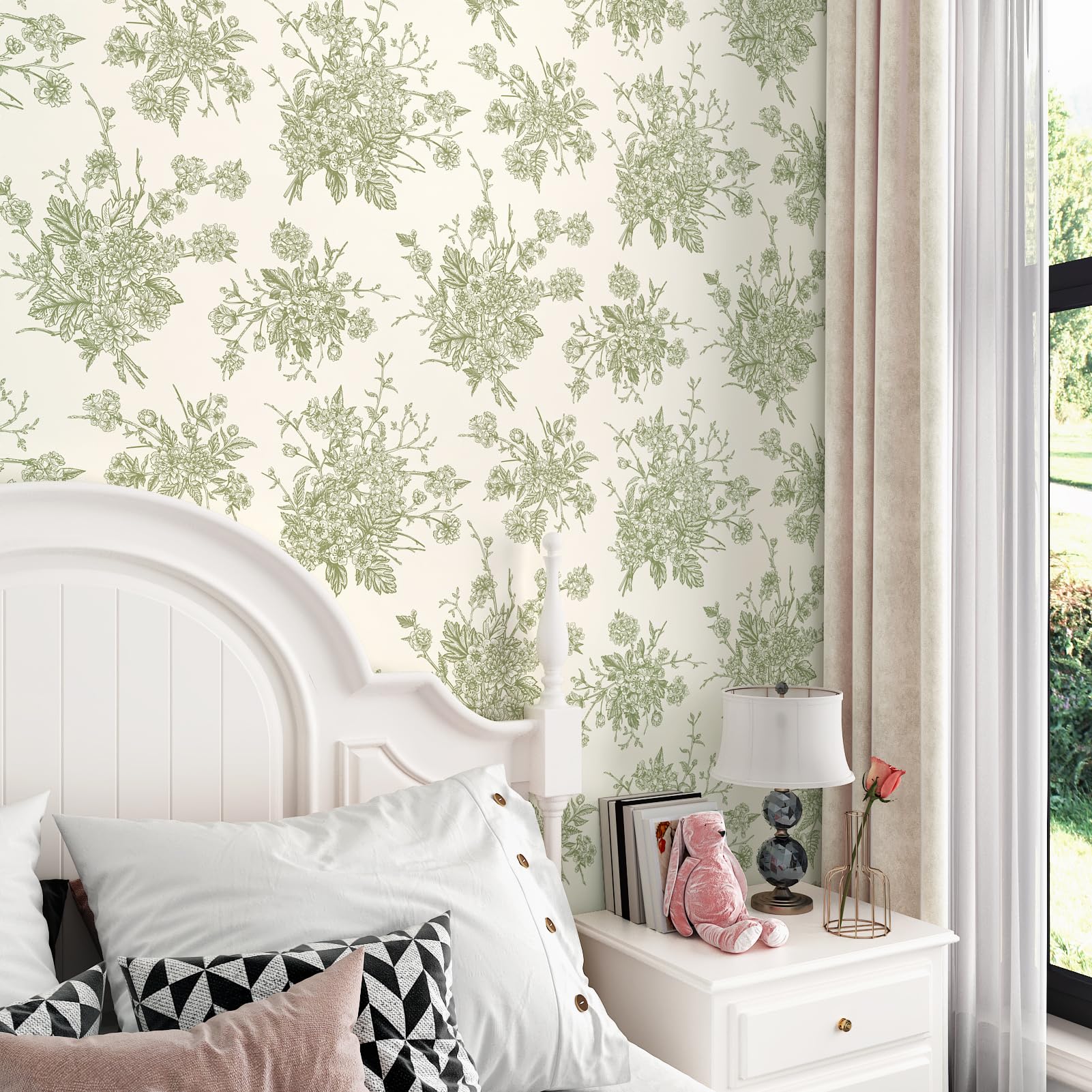 Heroad Peel And Stick Wallpaper Colorful Leaf Contact Paper Floral Removable Wal