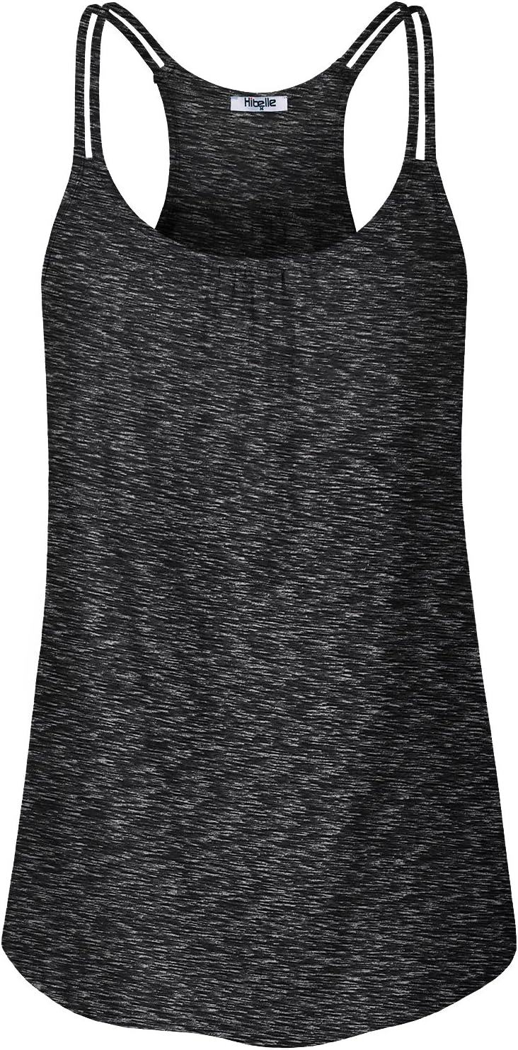 Womens Scoop Neck Cute Racerback Yoga Workout Tank Top
