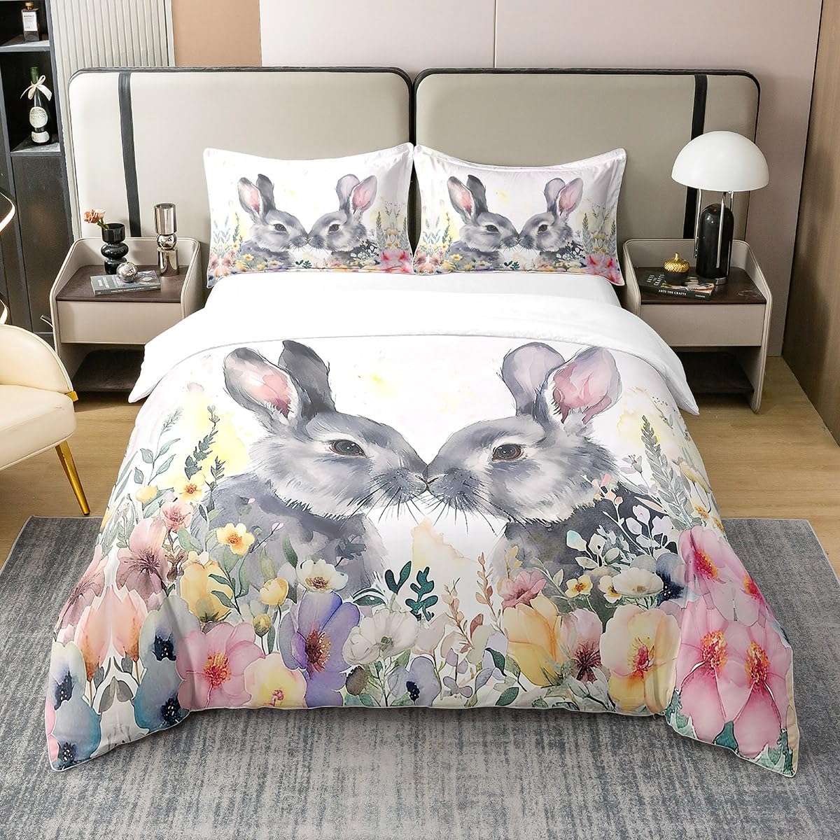 Housse de couette 100% coton de Pâques fini les nuits agitées
