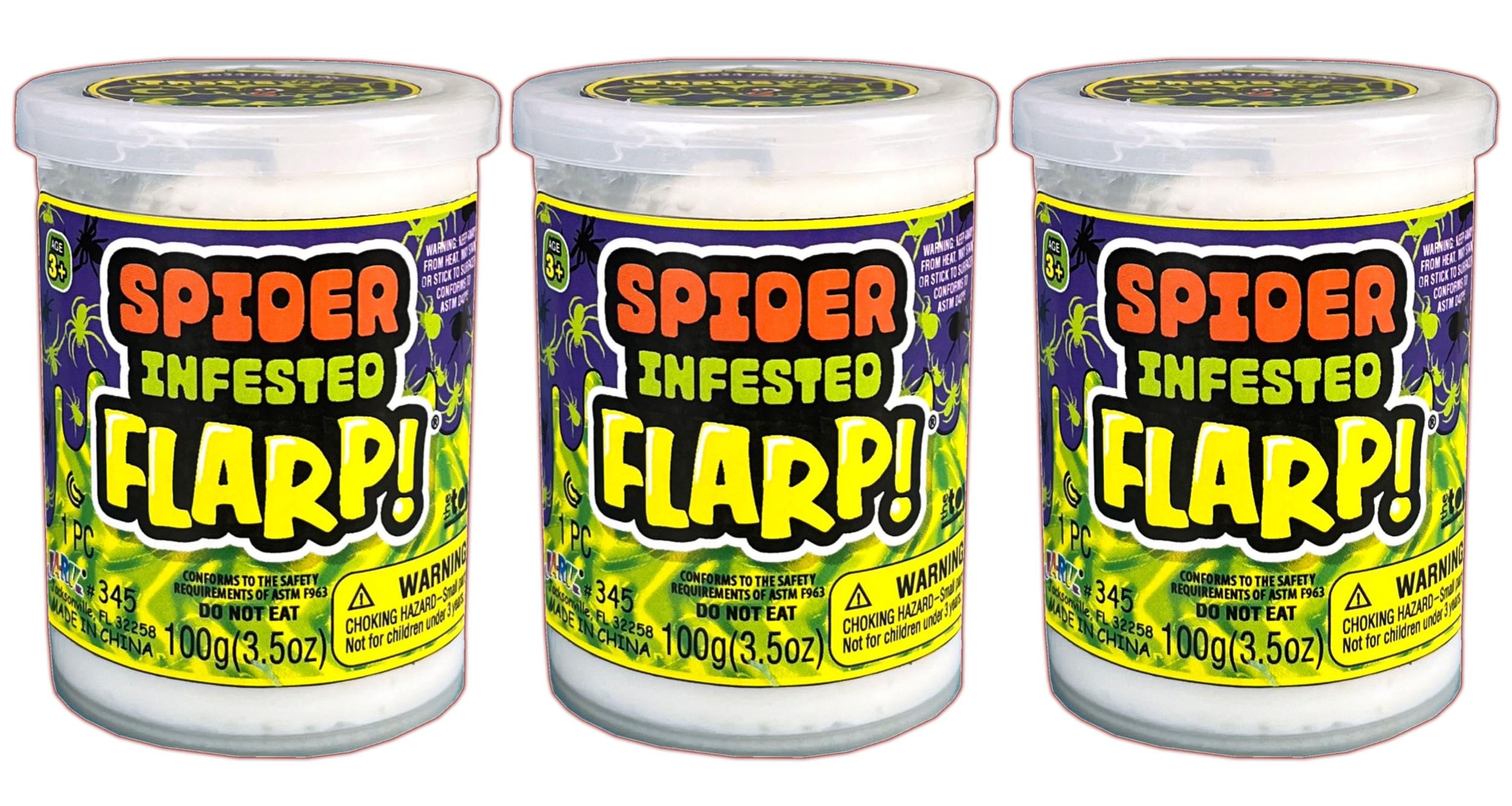 Amazon.com: JA-RU Spider Infested Flarp Putty (3 Units) Squishy