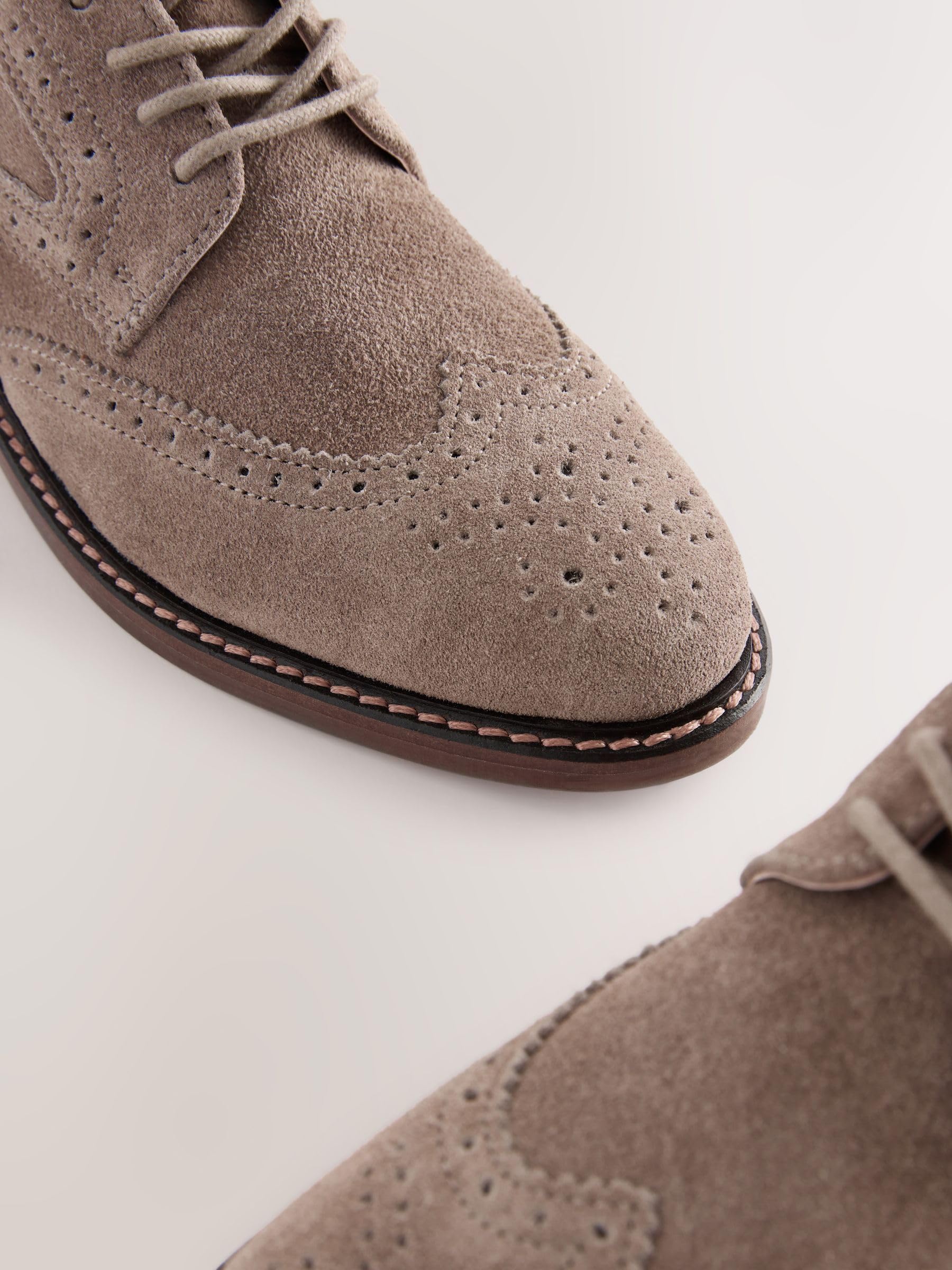 NEXT Ragazzo Scarpe Brogue in Pelle Stringate
