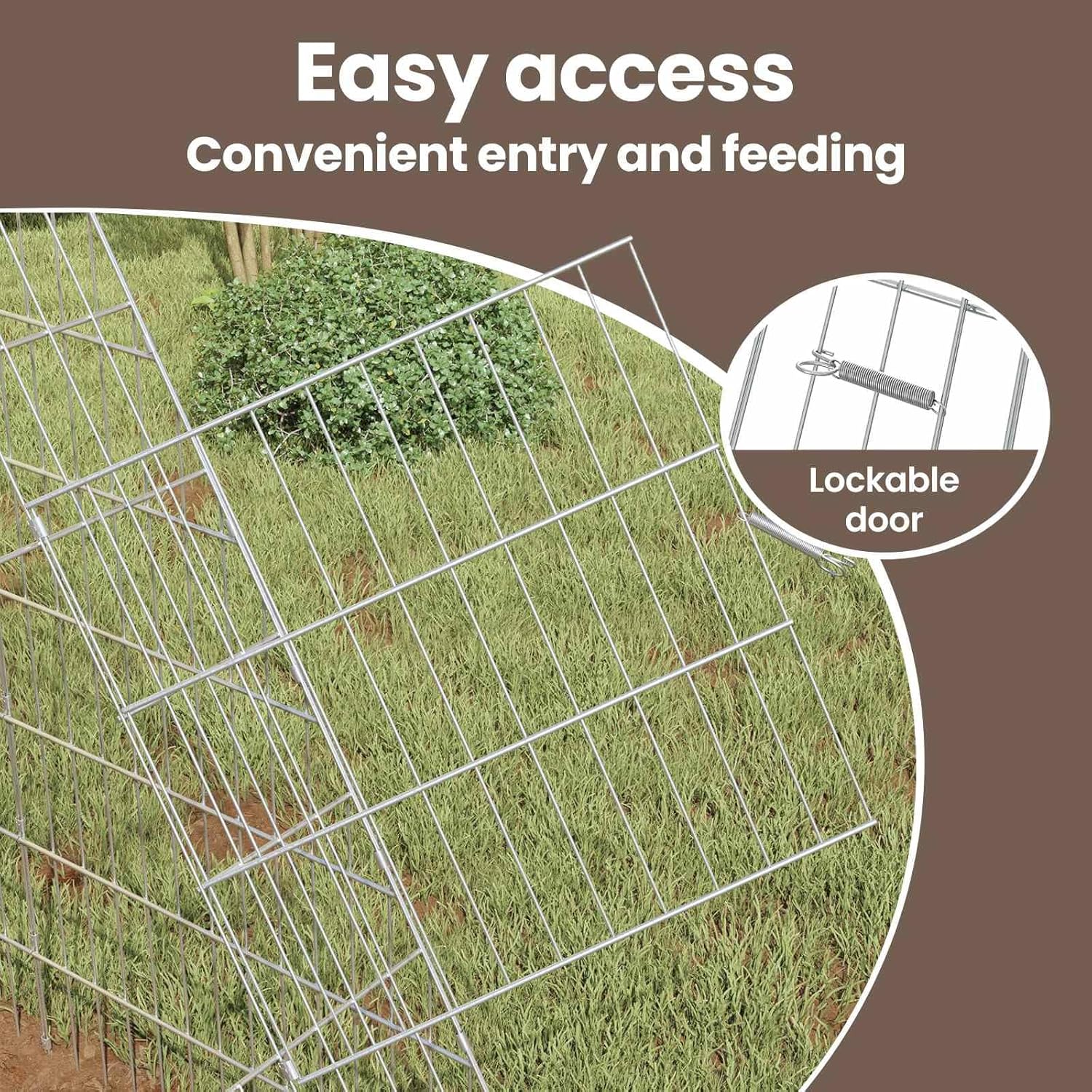 Image showing the easy access door with a lockable spring mechanism